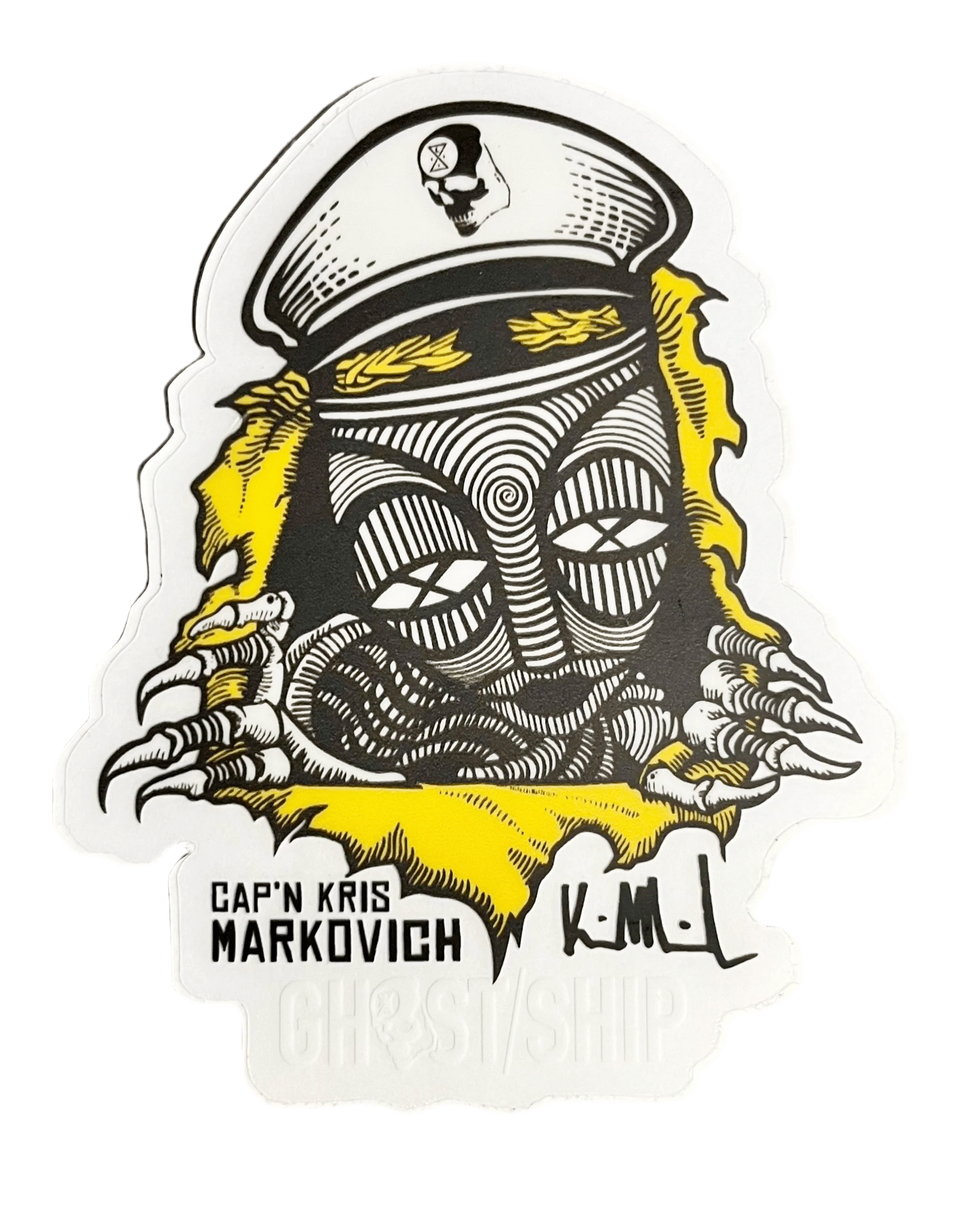 Cap’t Kris Markovich Sticker G/S Legends Series Sticker - GHOSTSHIP.Supply