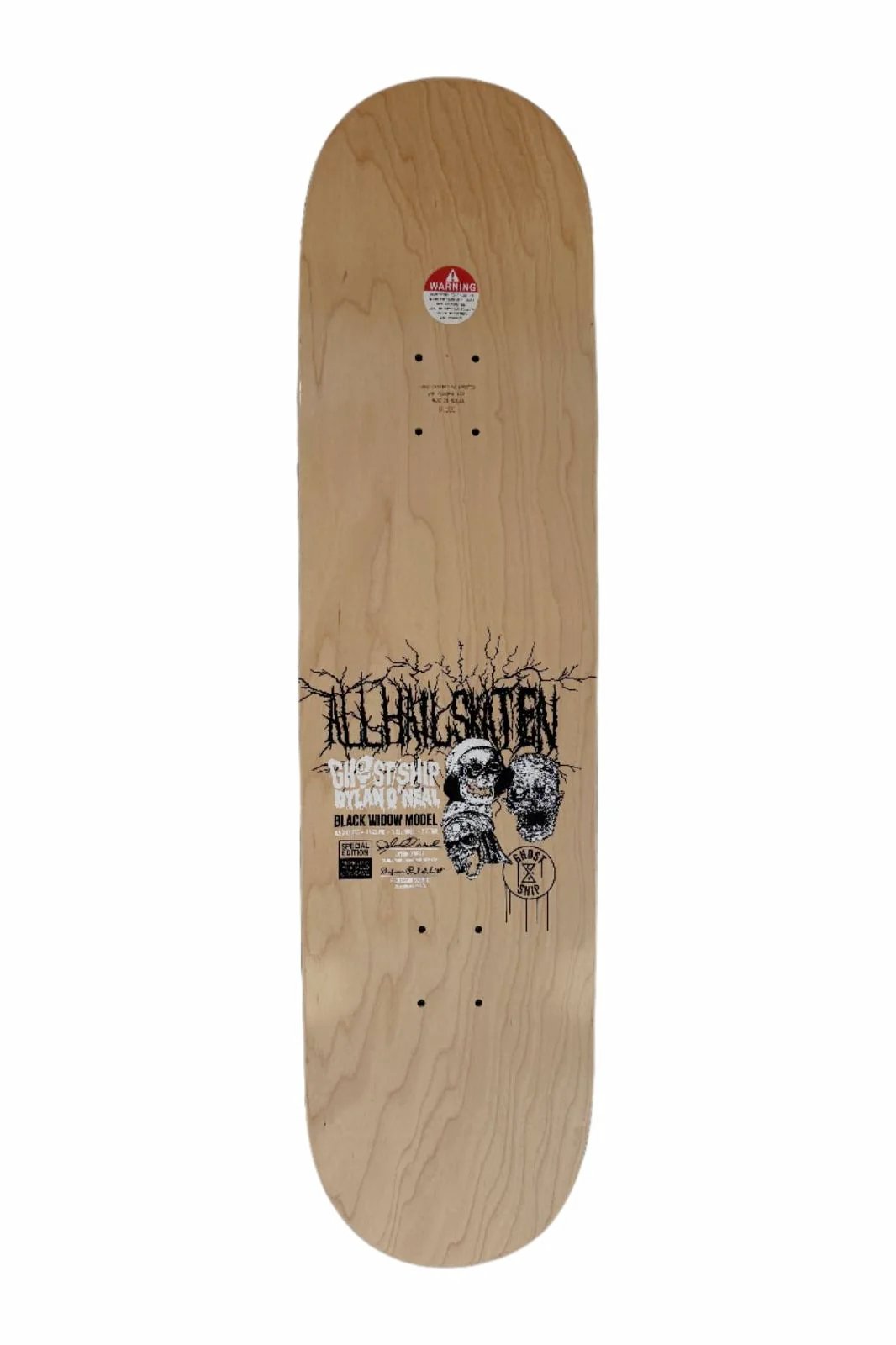 Dylan O'Neal "BLACK WIDOW" - G/S PRO SERIES - Skate Deck - GHOSTSHIP.Supply