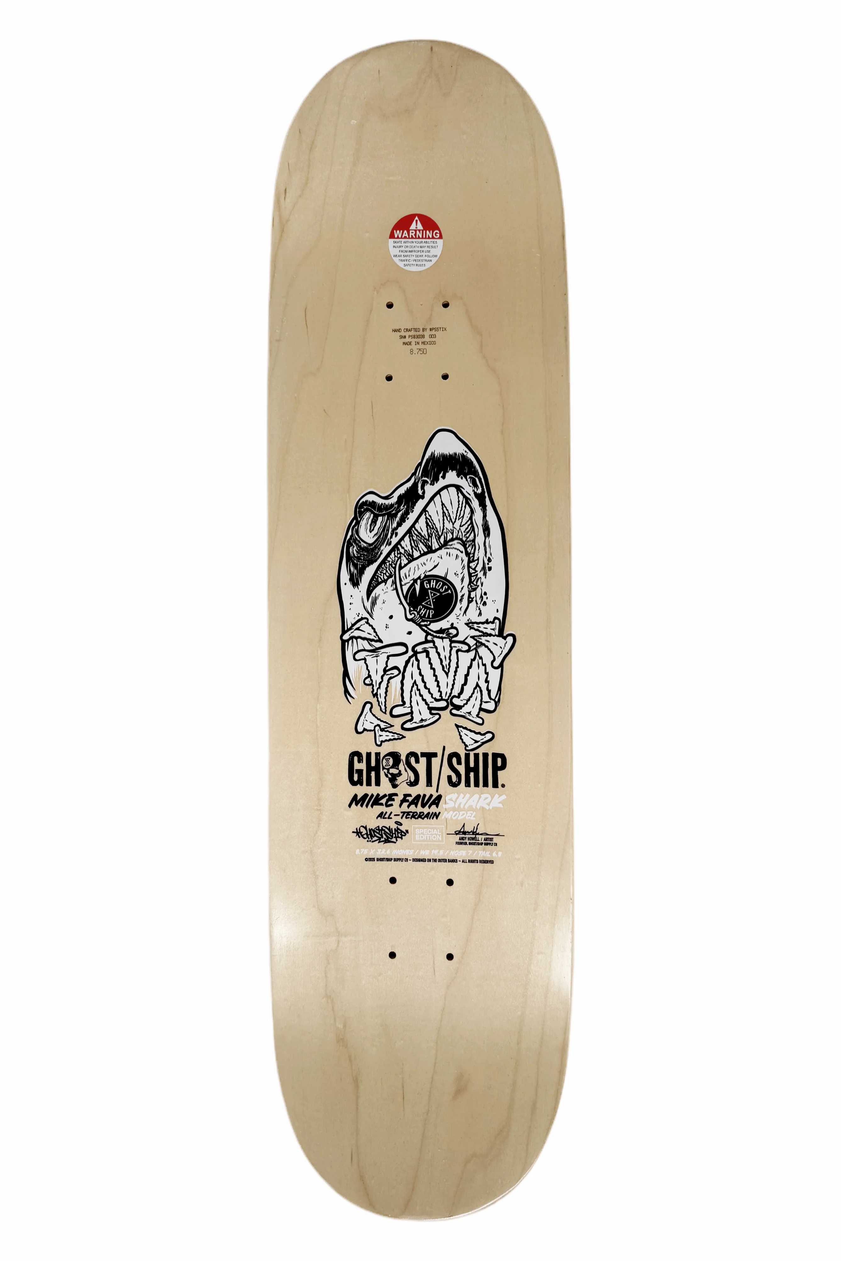 Mike Fava "SHARK" - G/S PRO SERIES Deck - GHOSTSHIP.Supply