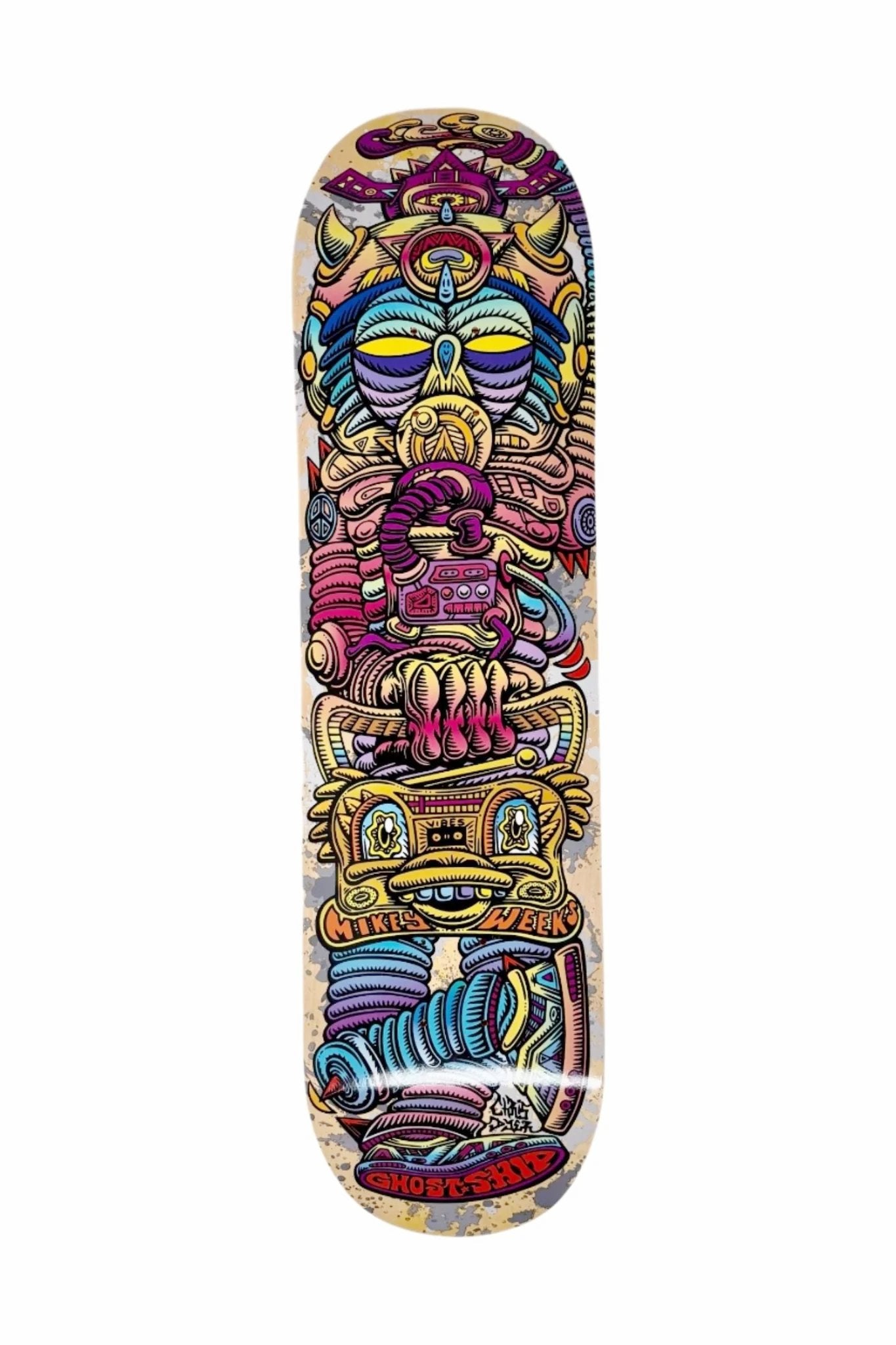 MIKEY WEEKS x CHRIS DYER "PSYCHONAUT" SKATE DECK - GHOSTSHIP.Supply