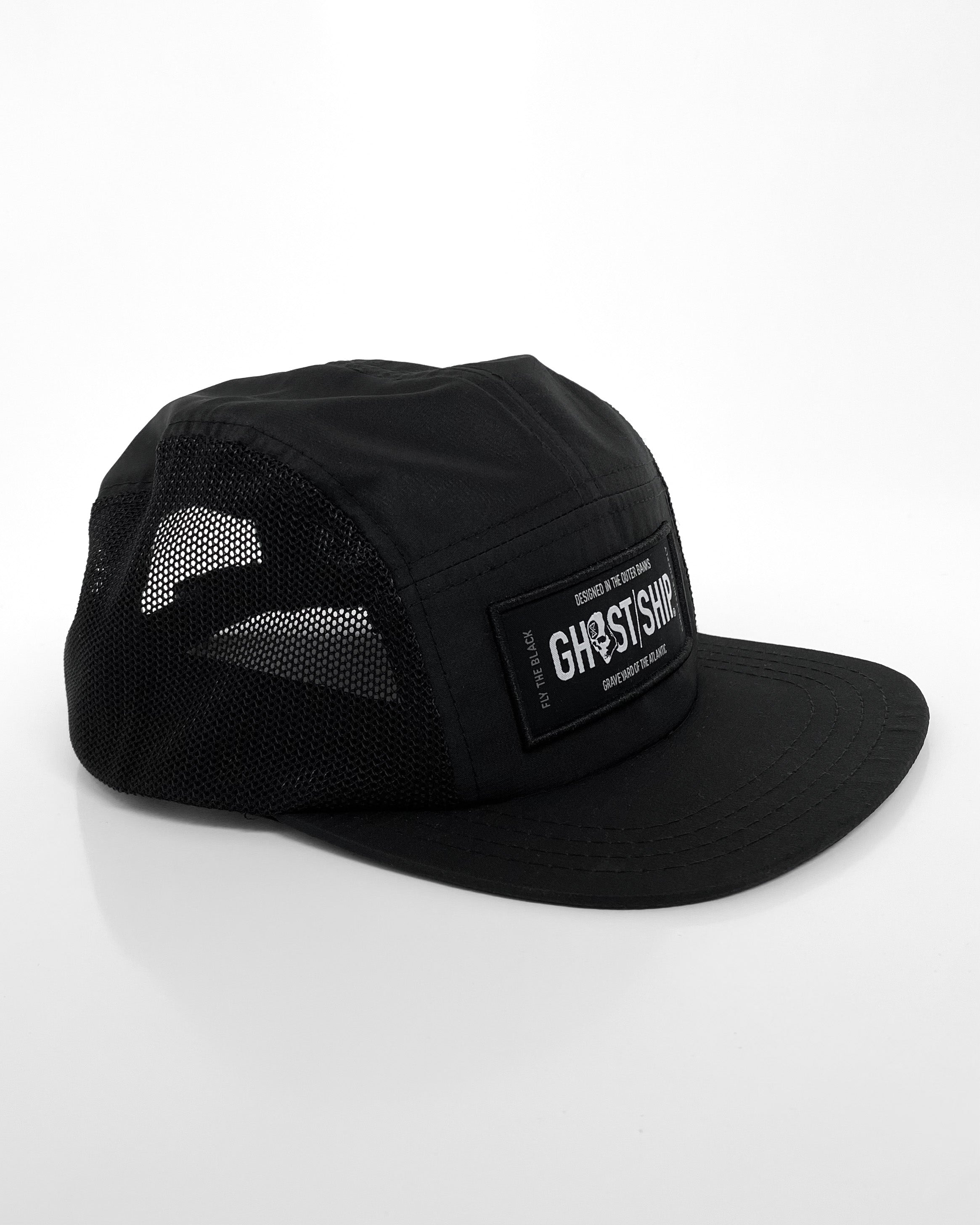 Ghost Ship Black UV Lite Runner Hat - GHOSTSHIP.Supply