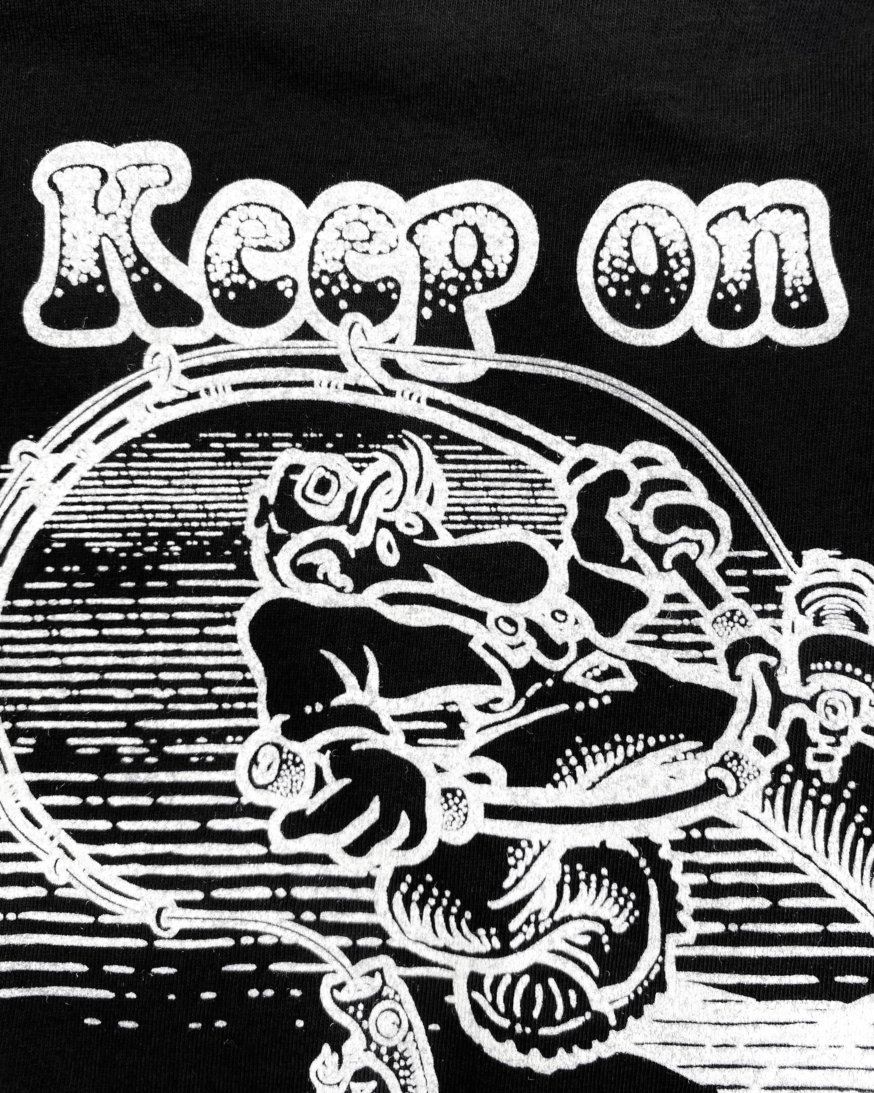 Keep on Huckin Black Tee - GHOSTSHIP.Supply