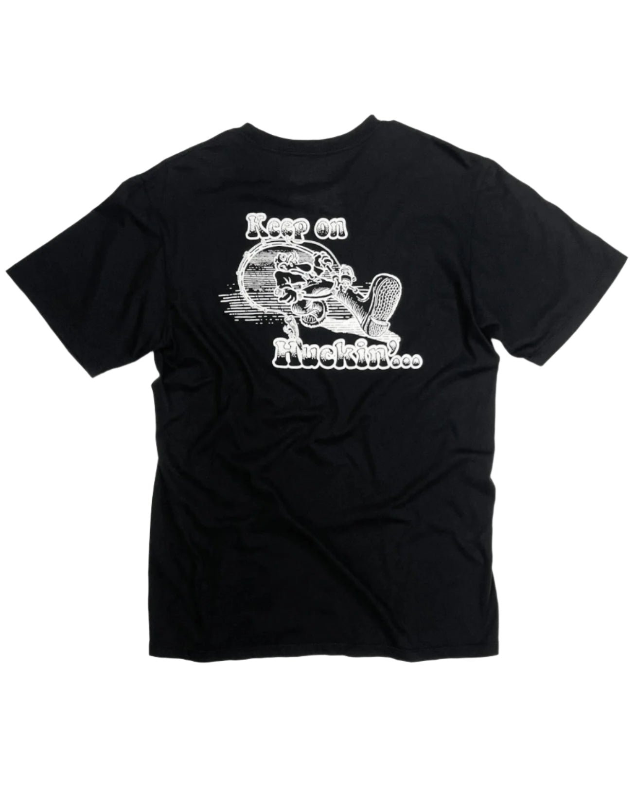 Keep on Huckin Black Tee - GHOSTSHIP.Supply