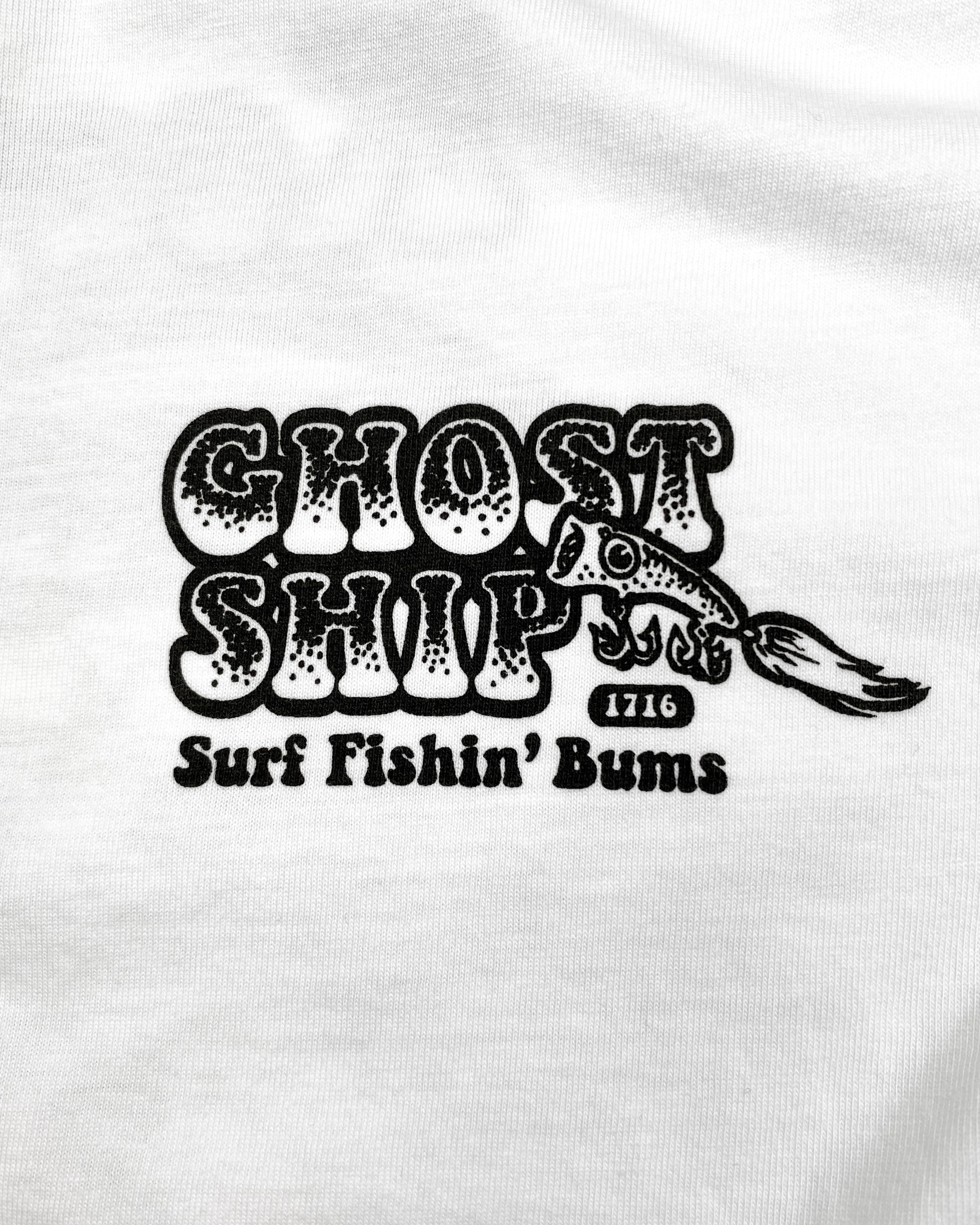 Keep on Huckin White Tee - GHOSTSHIP.Supply