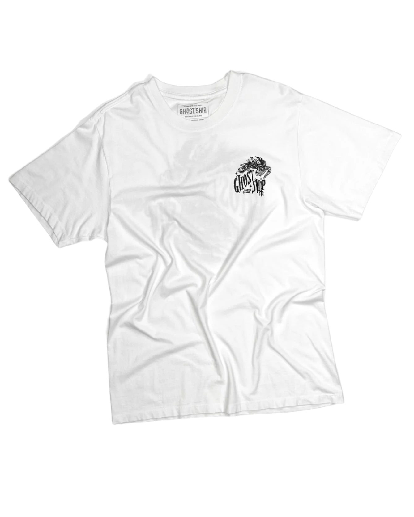 Molotov Cocktail White Tee - GHOSTSHIP.Supply