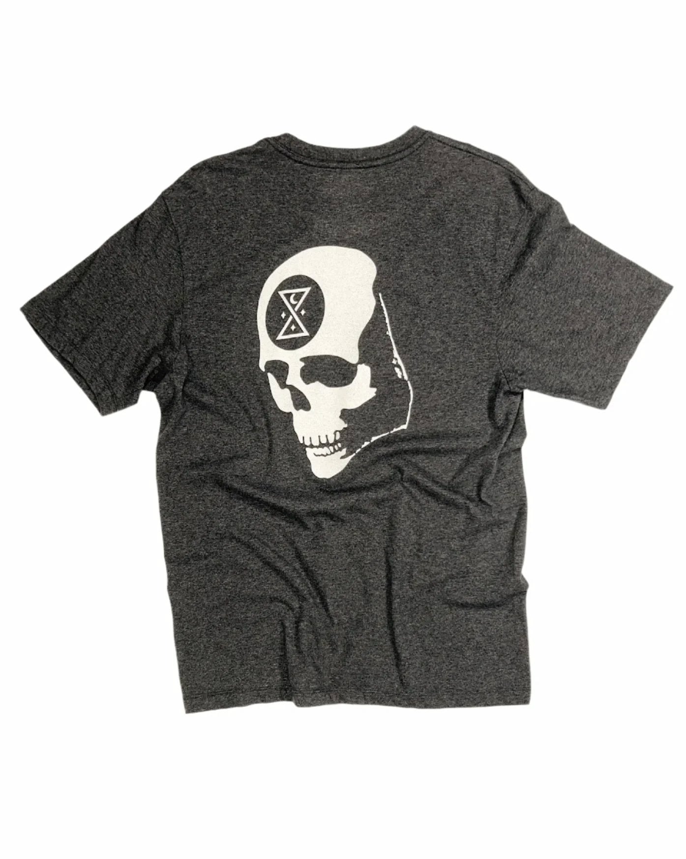 Ominous Skull Dark Gray Heather Tee - GHOSTSHIP.Supply