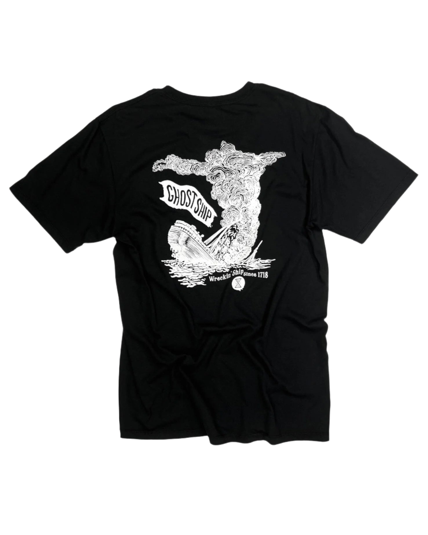 Wreckin Ship Black Tee - GHOSTSHIP.Supply