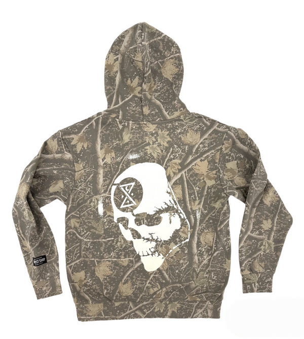 GHOST SHIP Deadwood Camo Outer Banks Skull Hoodie | Coastal Skate Apparel