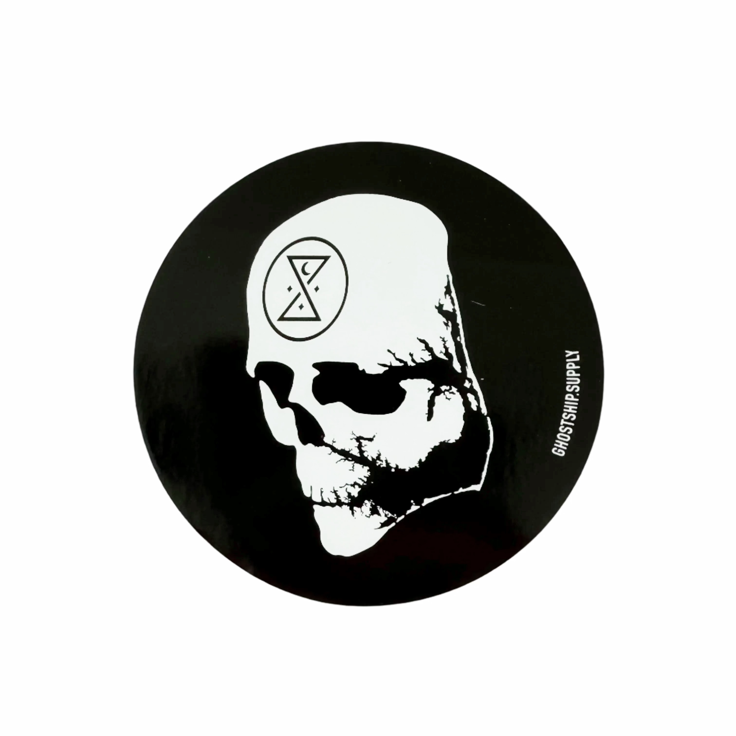 Ominous Skull Map Sticker - 2 Colors