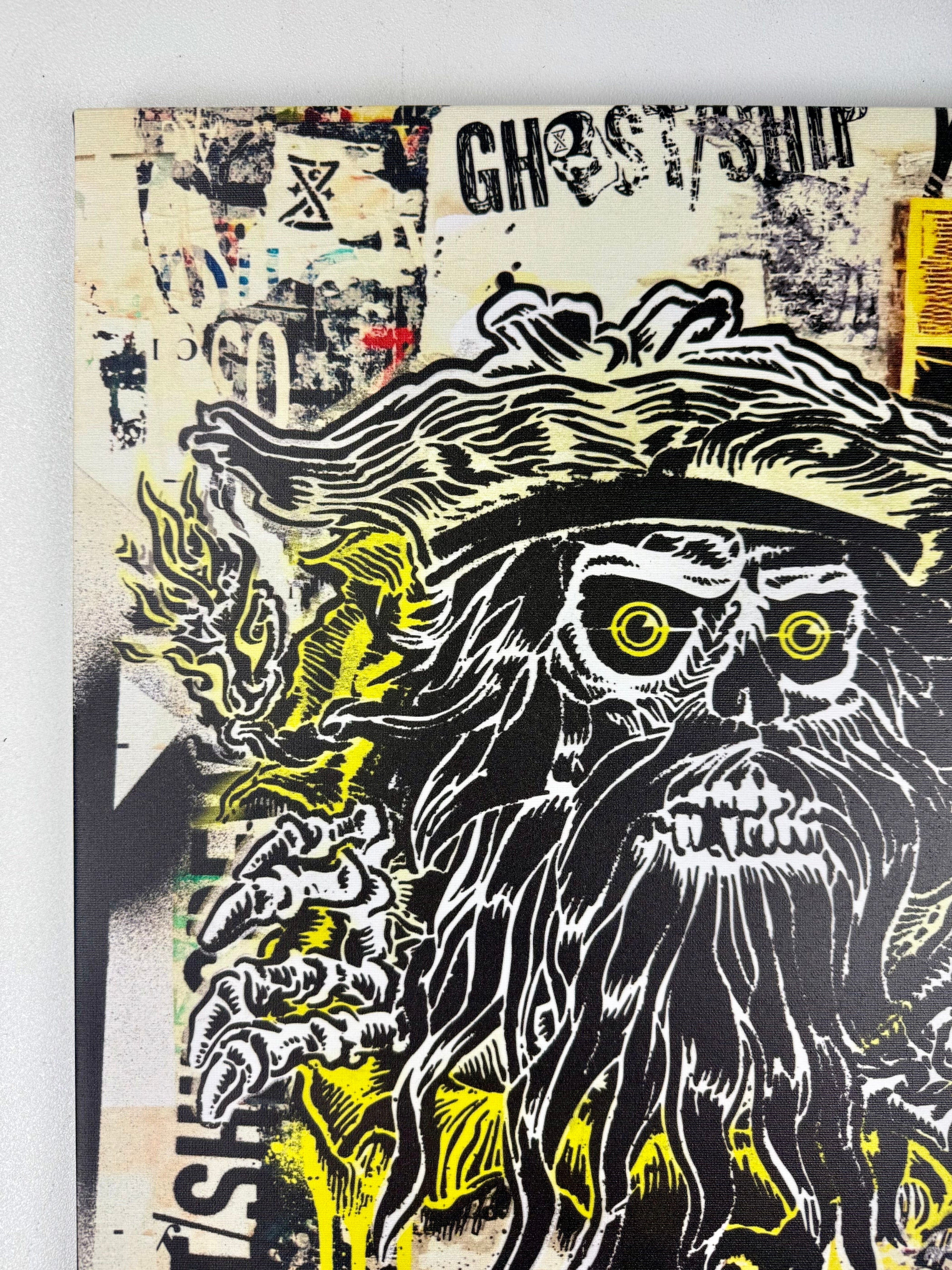 Blackbeard Ripper II - Andy Howell Art Canvas 16x20 - GHOSTSHIP.Supply