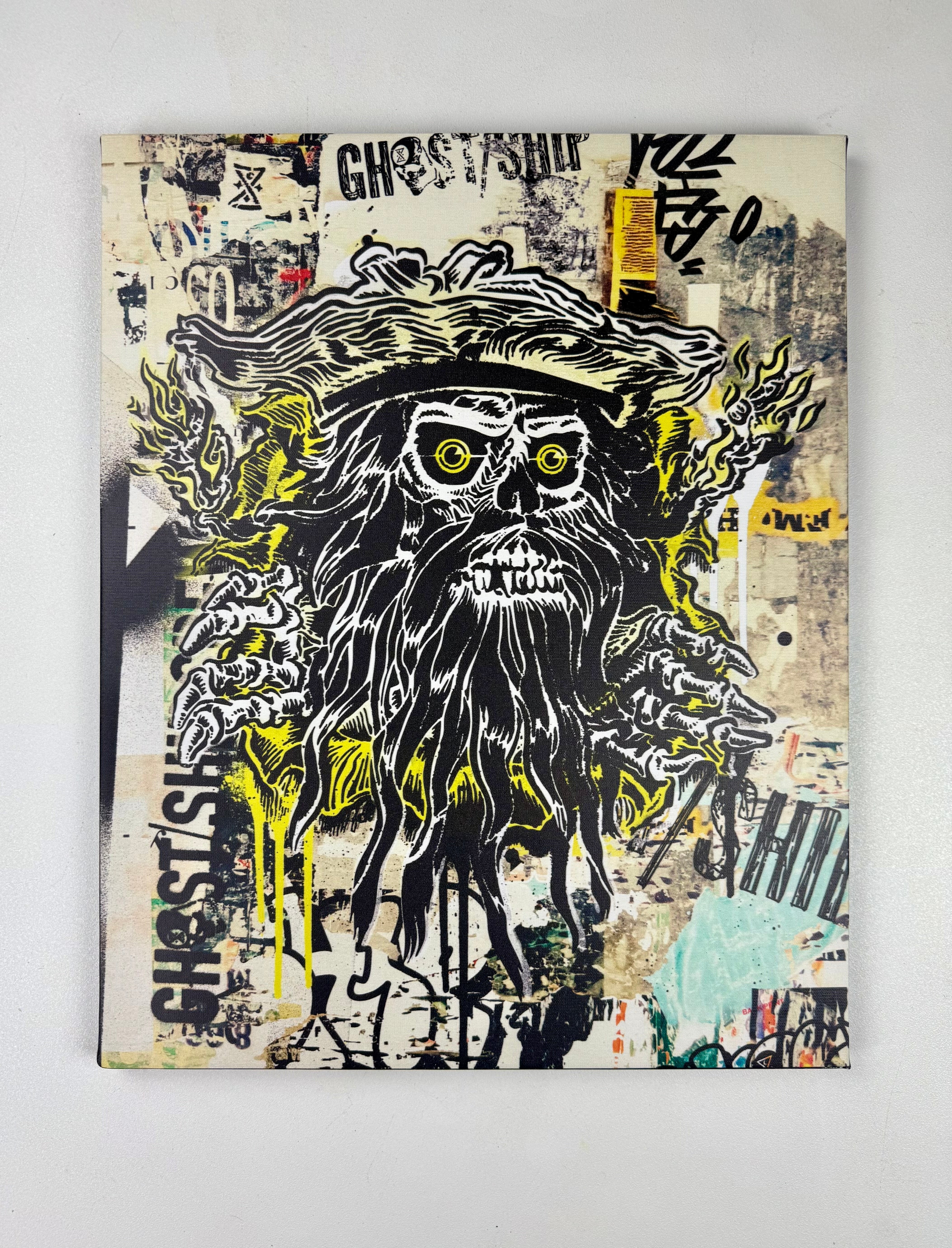 Blackbeard Ripper II - Andy Howell Art Canvas 16x20 - GHOSTSHIP.Supply