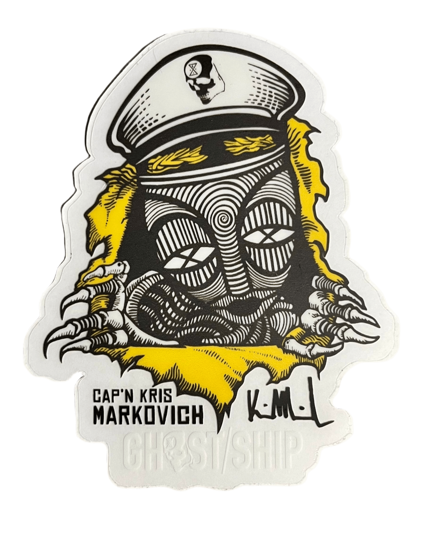Cap’t Kris Markovich Sticker G/S Legends Series Sticker - GHOSTSHIP.Supply