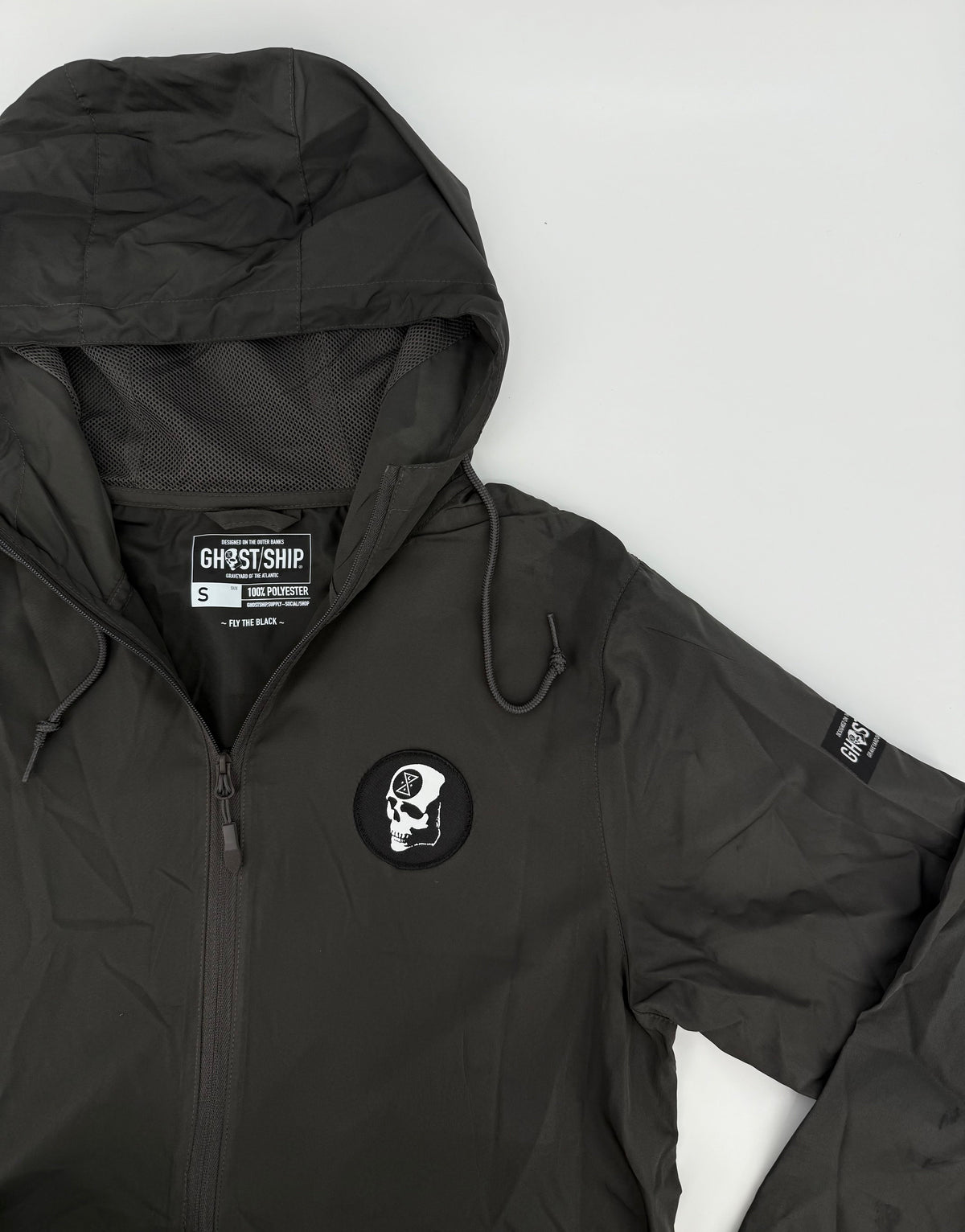GHOST SHIP Box Bar Outer Banks Skull Jacket | Coastal Outerwear - Ghost Ship Supply