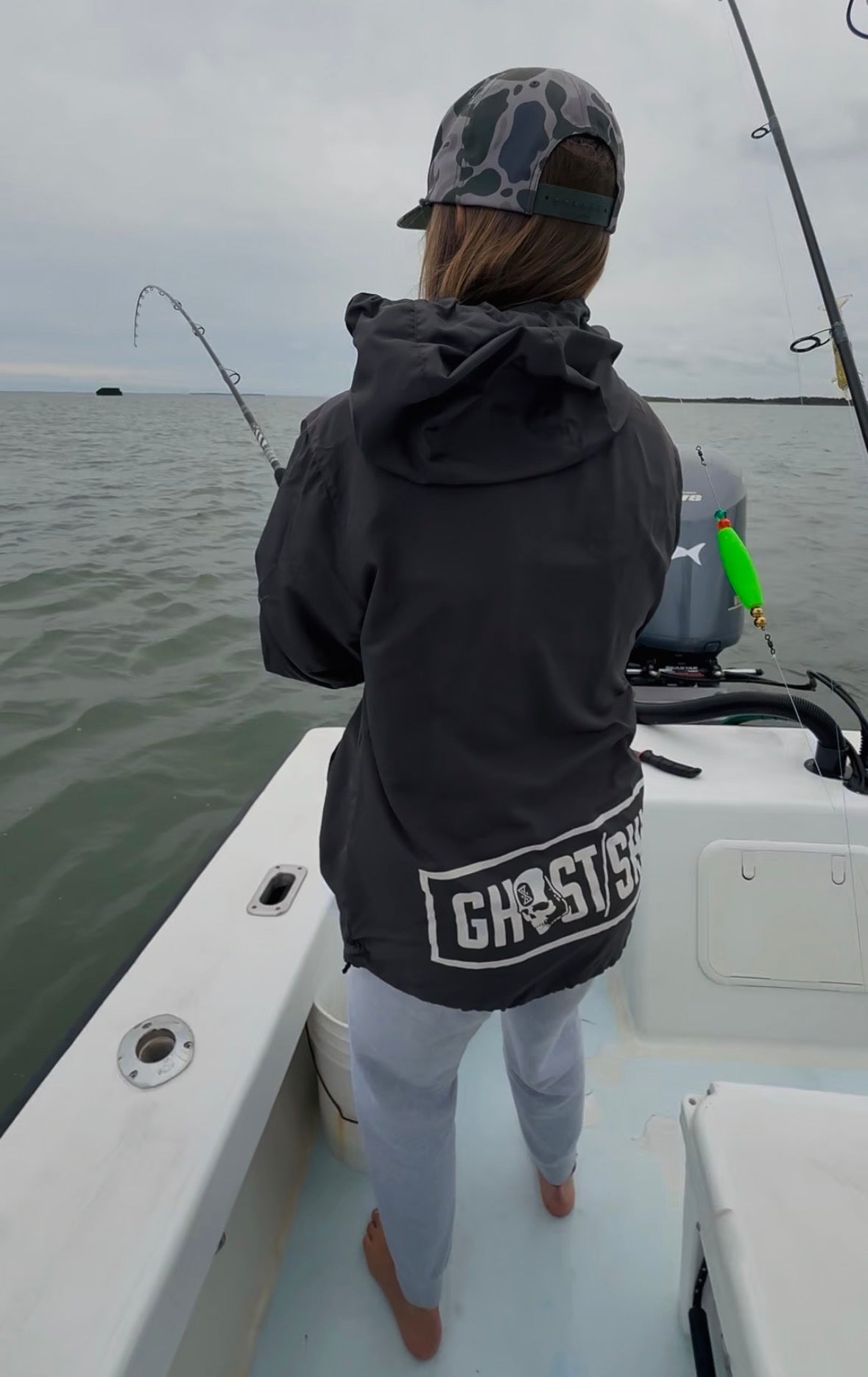 GHOST SHIP Box Bar Outer Banks Skull Jacket | Coastal Outerwear - Ghost Ship Supply