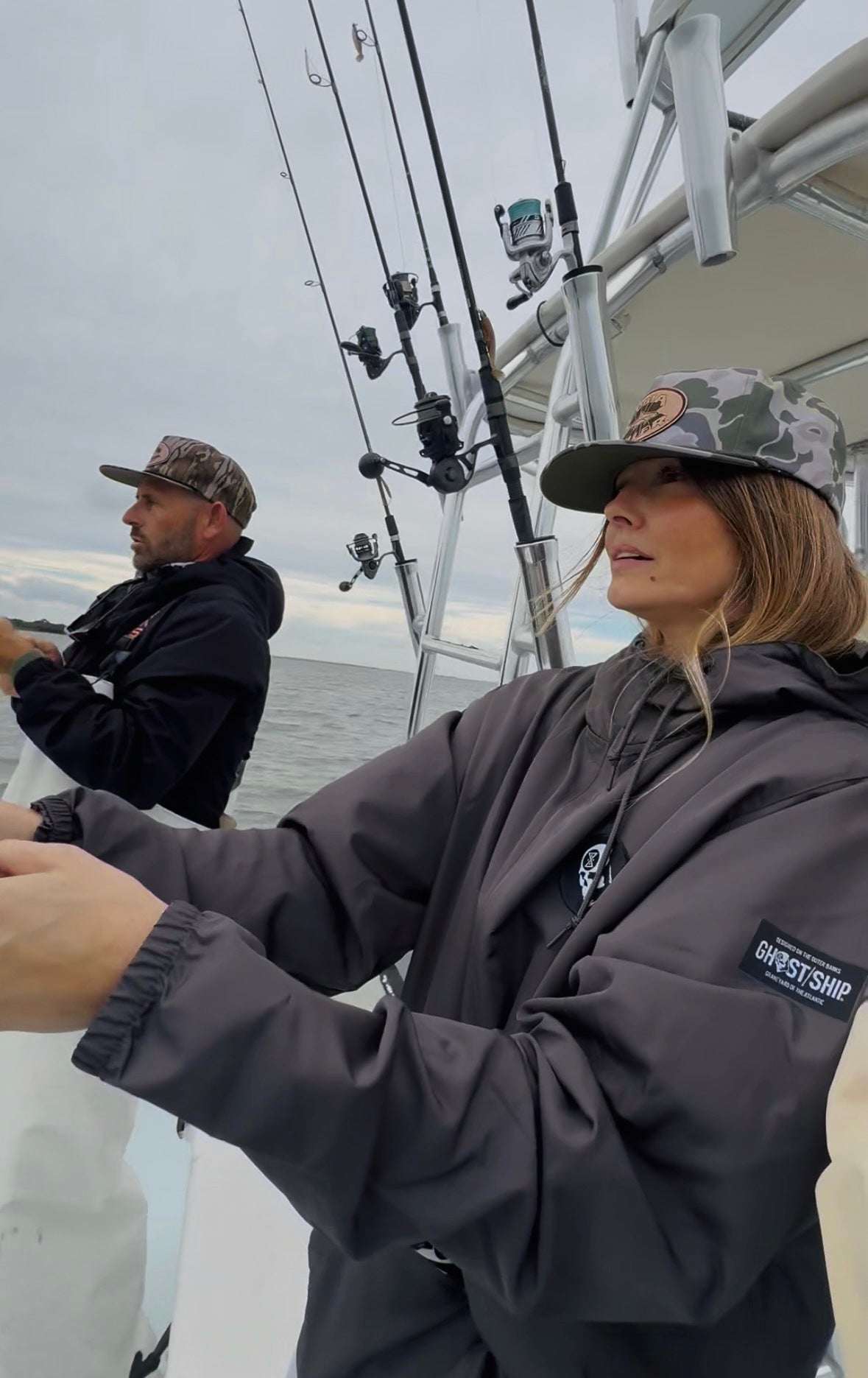 GHOST SHIP Box Bar Outer Banks Skull Jacket | Coastal Outerwear - Ghost Ship Supply