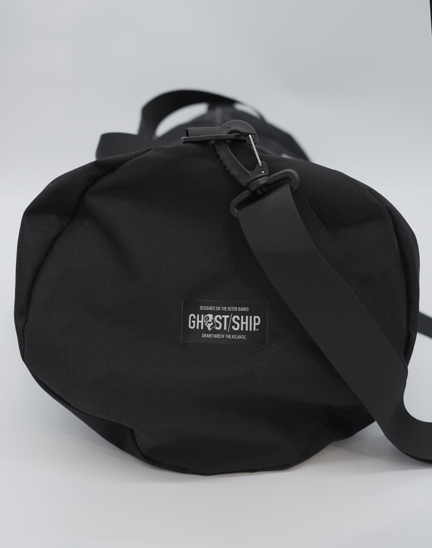 GHOST SHIP Classic Black Duffle Bag | Coastal Travel Accessories - ghostship supply
