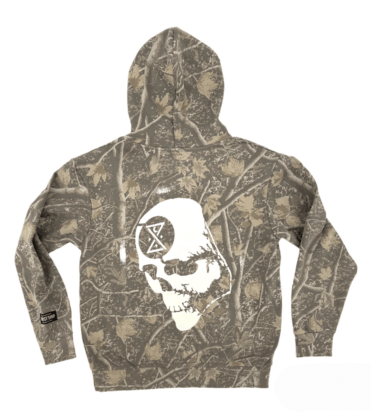 GHOST SHIP Deadwood Camo Outer Banks Skull Hoodie | Coastal Skate Apparel - Ghost Ship Supply
