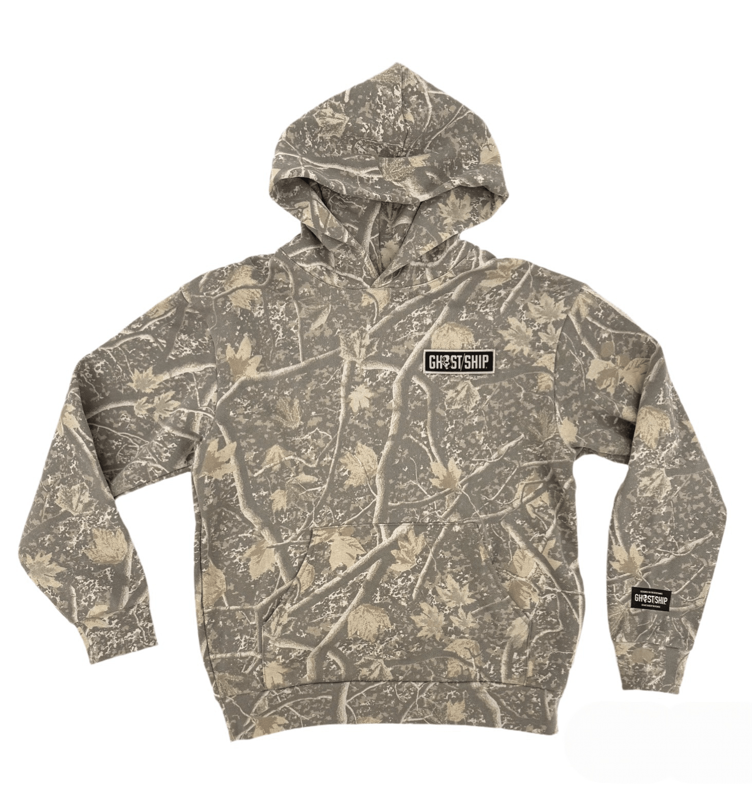 GHOST SHIP Deadwood Camo Outer Banks Skull Hoodie | Coastal Skate Apparel - Ghost Ship Supply