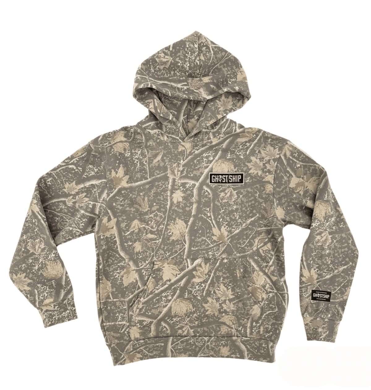 GHOST SHIP Deadwood Camo Outer Banks Skull Hoodie | Coastal Skate Apparel - Ghost Ship Supply