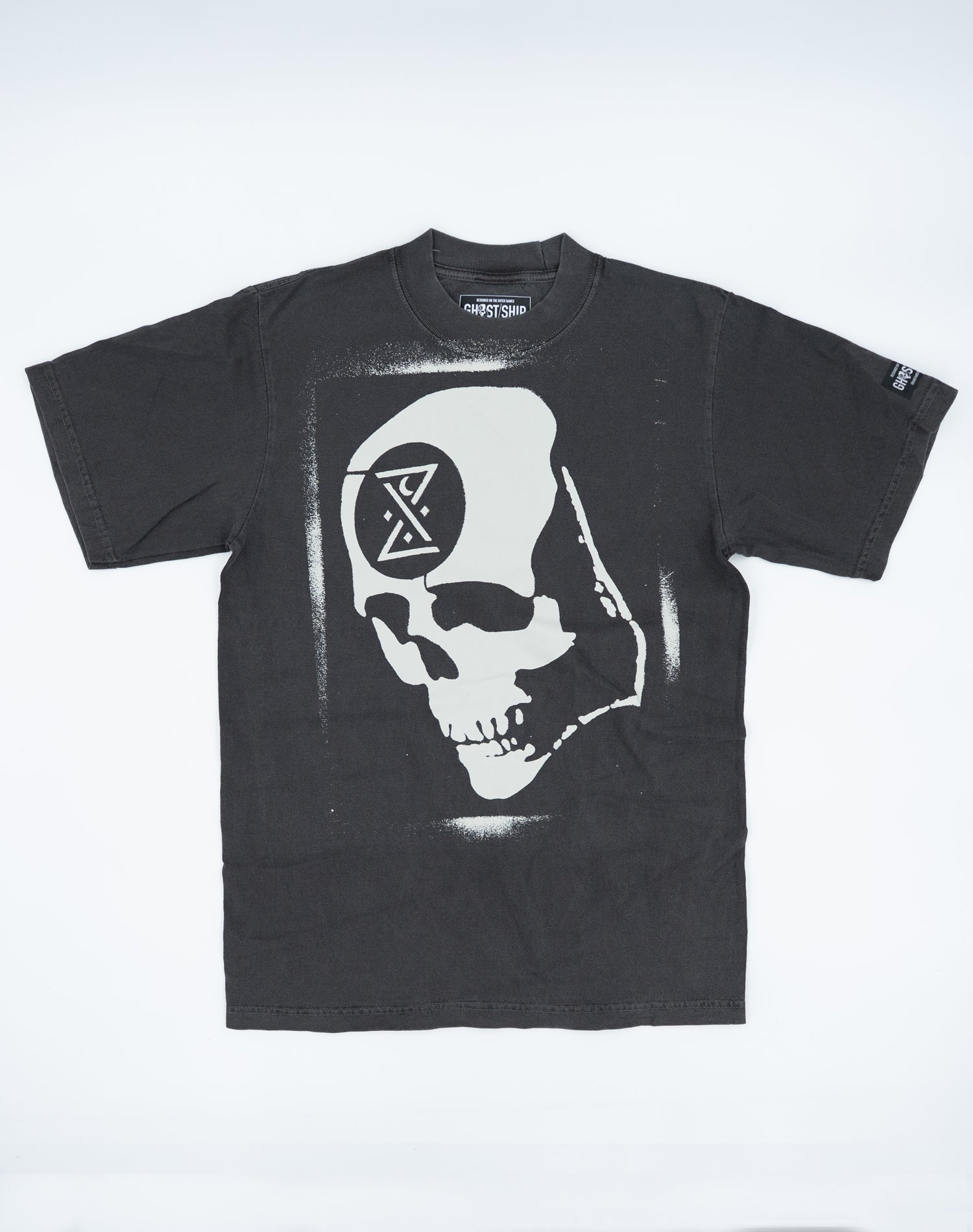 GHOST SHIP Graffiti Ominous Skull T-Shirt | Coastal Streetwear - ghostship supply