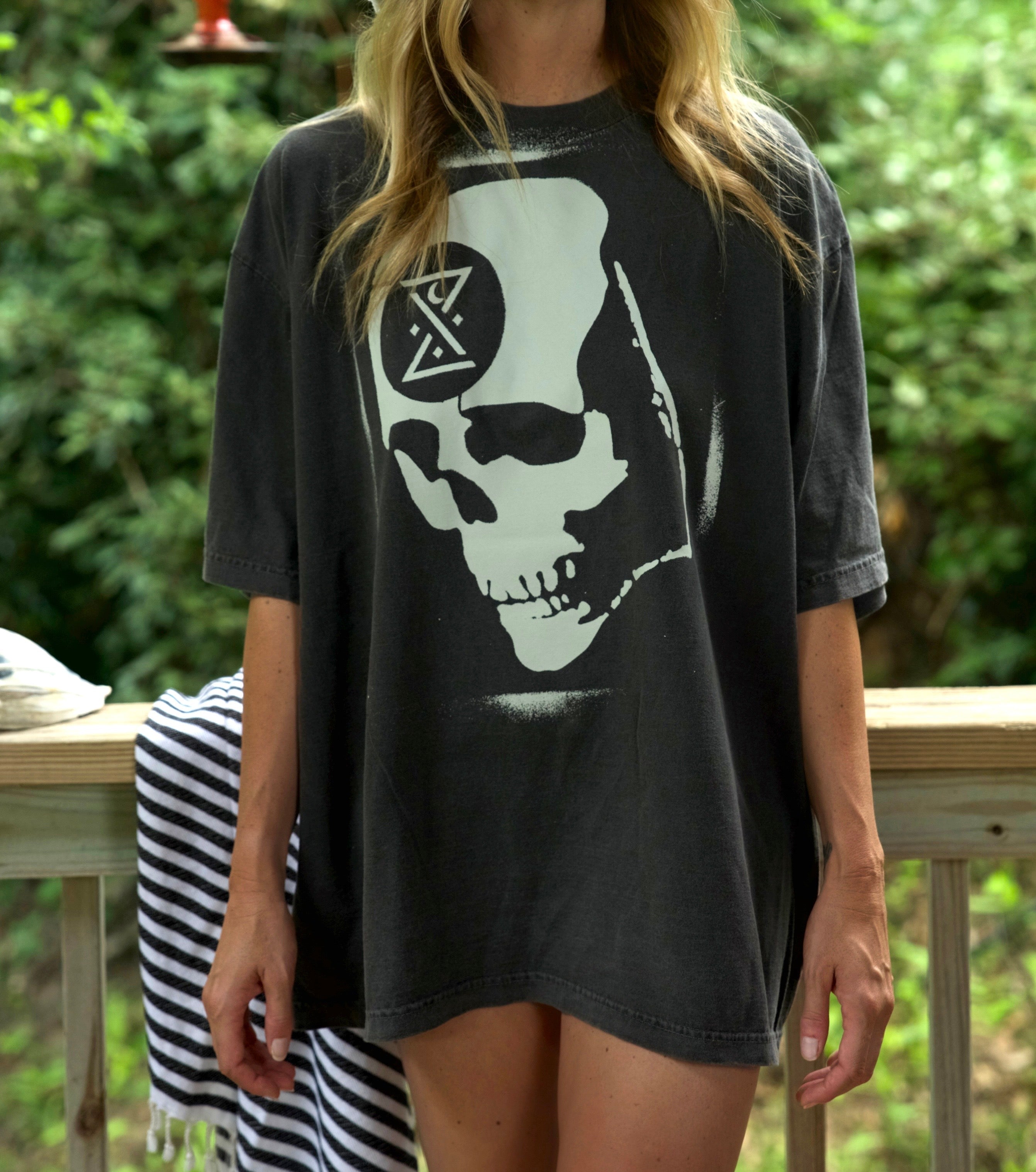 GHOST SHIP Graffiti Ominous Skull T-Shirt | Coastal Streetwear - ghostship supply