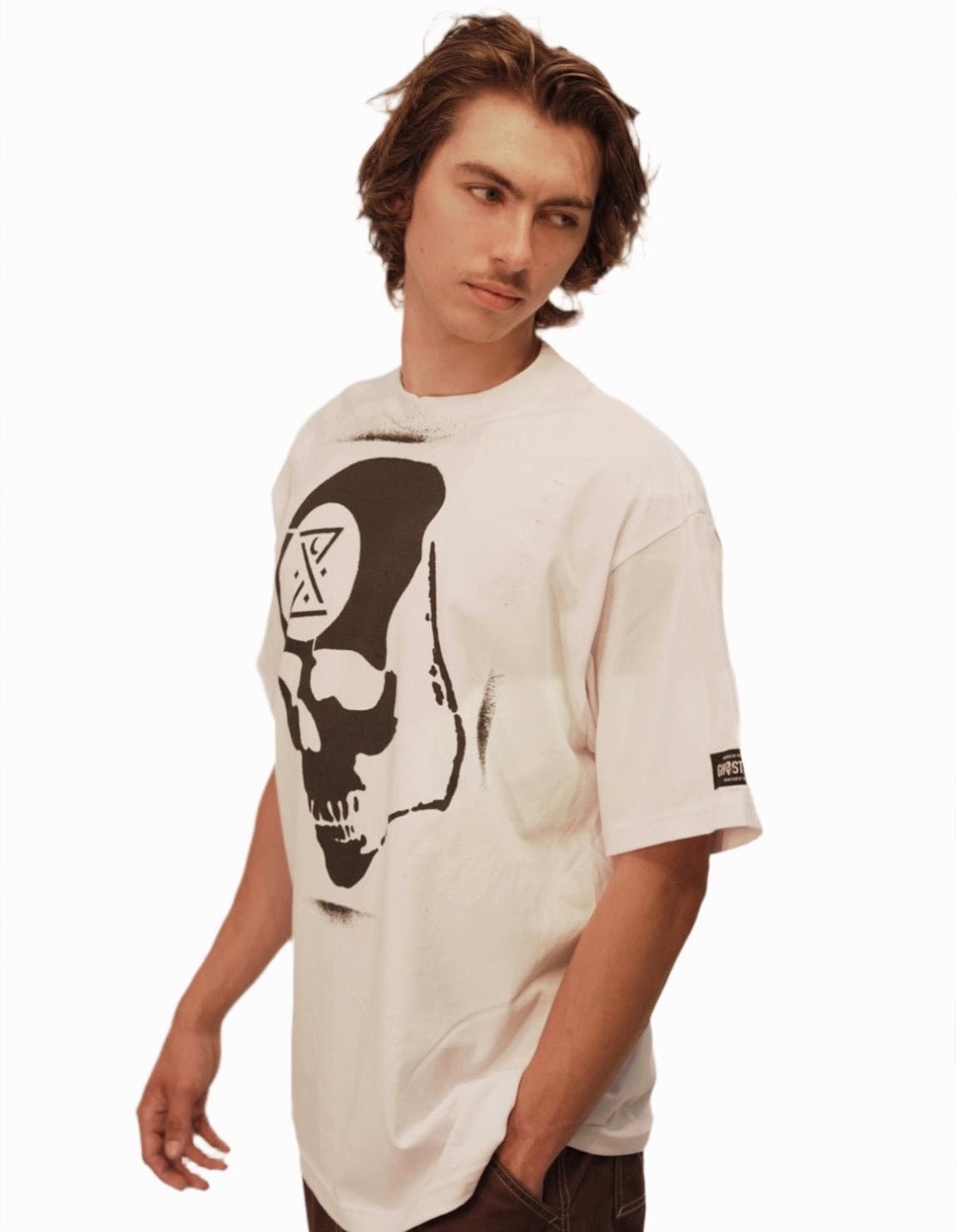 GHOST SHIP Graffiti Ominous Skull T-Shirt | Coastal Streetwear - ghostship supply