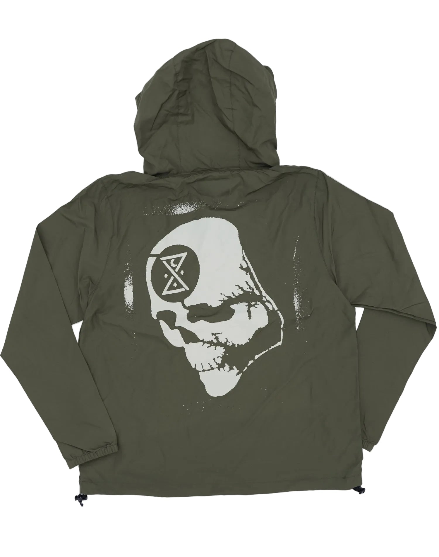 GHOST SHIP Graffiti Outer Banks Skull Windbreaker | Coastal Outerwear - ghostship supply