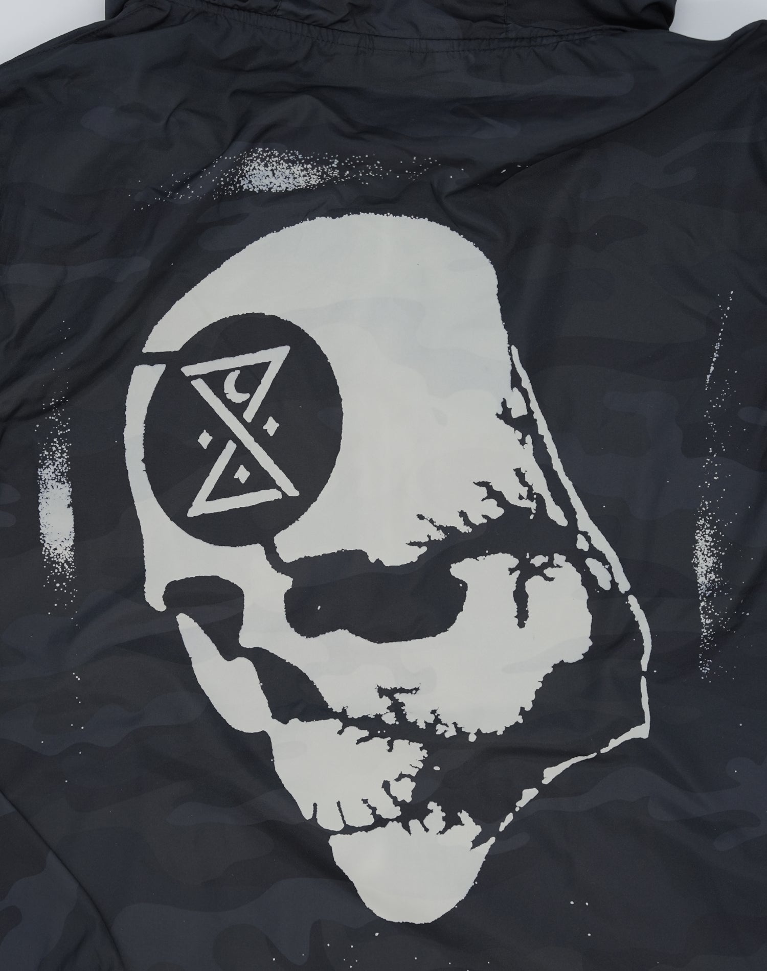 GHOST SHIP Graffiti Outer Banks Skull Windbreaker | Coastal Outerwear - ghostship supply