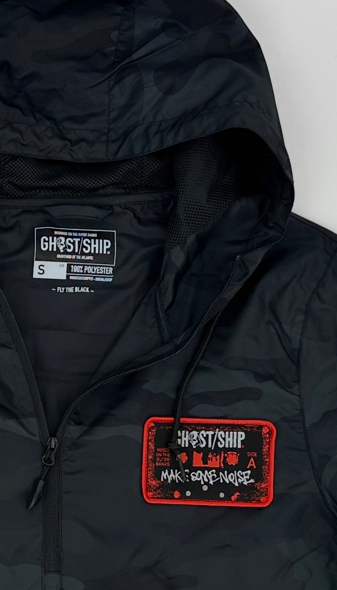 GHOST SHIP Make Some Noise Windbreaker | Water Resistant Outerwear - Ghost Ship Supply