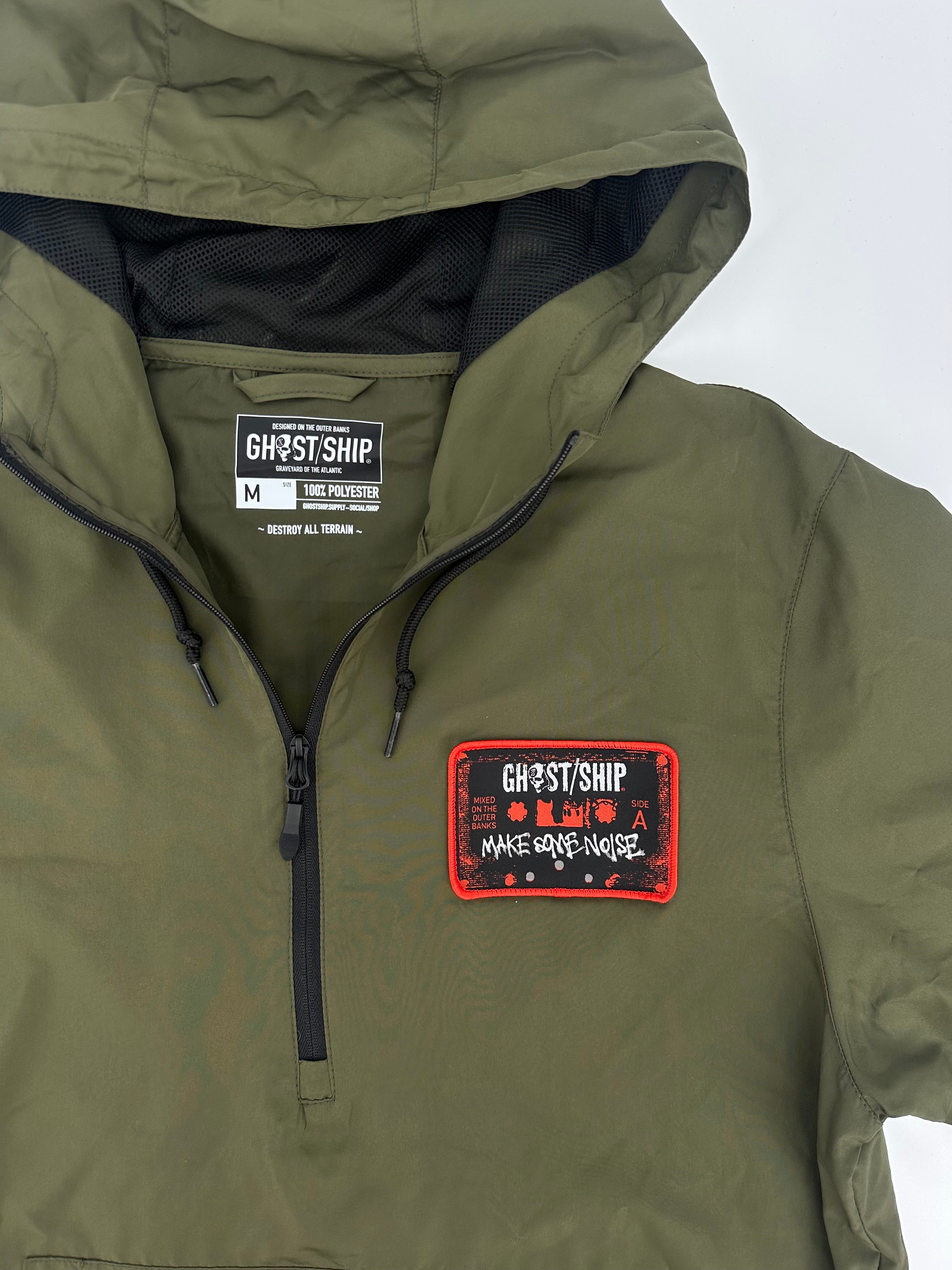 GHOST SHIP Make Some Noise Windbreaker | Water Resistant Outerwear - Ghost Ship Supply