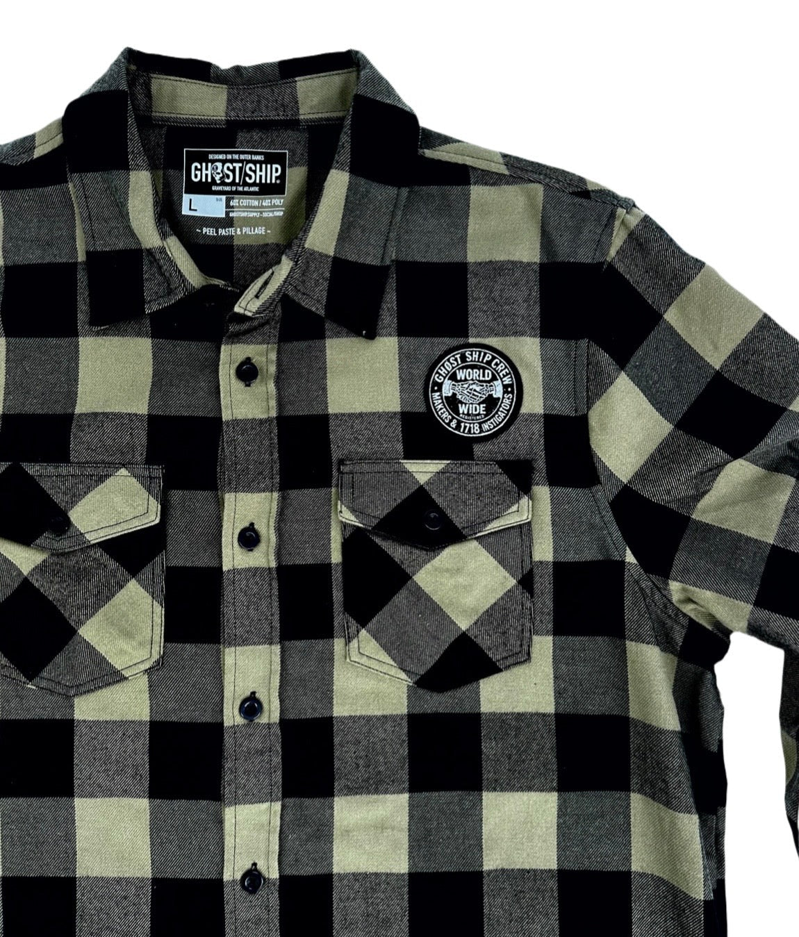 GHOST SHIP Makers & Instigators Flannel | 90's Style Streetwear - Ghost Ship Supply