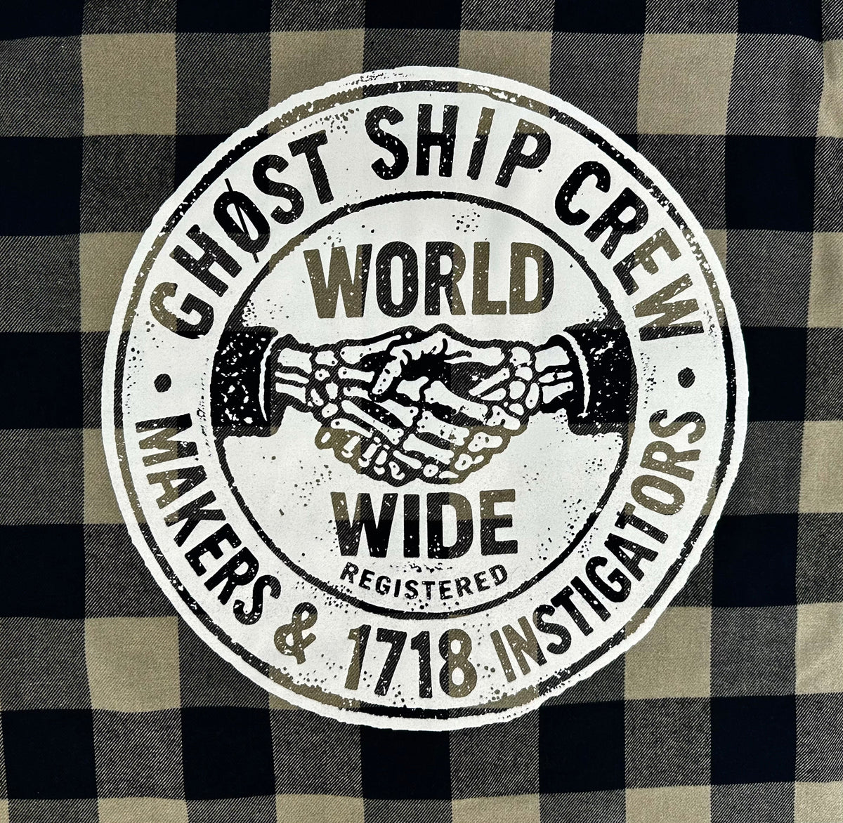 GHOST SHIP Makers & Instigators Flannel | 90's Style Streetwear - Ghost Ship Supply