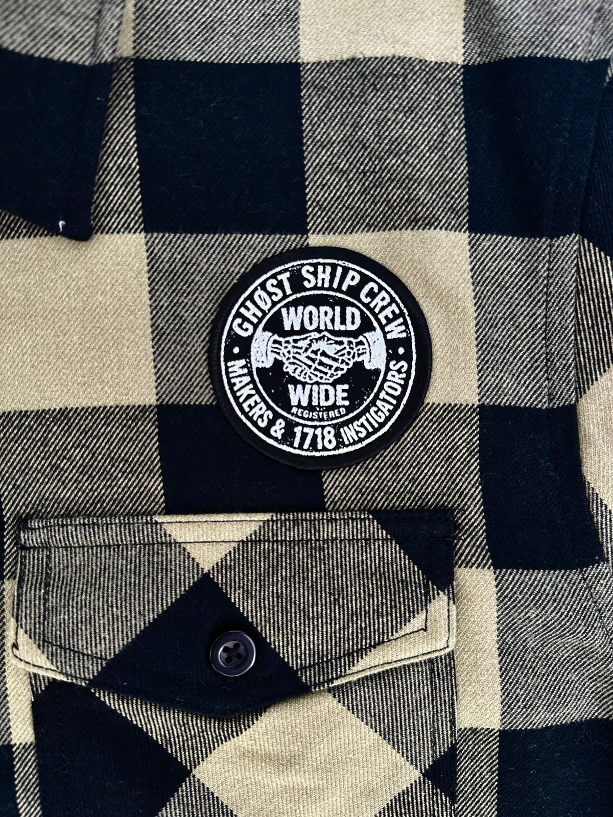 GHOST SHIP Makers & Instigators Flannel | 90's Style Streetwear - Ghost Ship Supply
