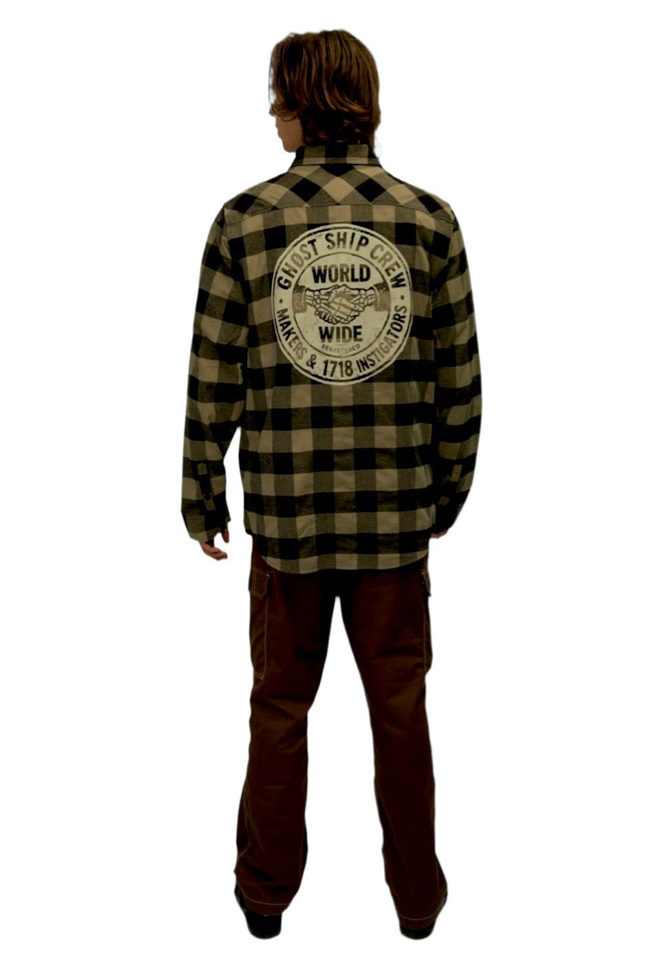 GHOST SHIP Makers & Instigators Flannel | 90's Style Streetwear - Ghost Ship Supply