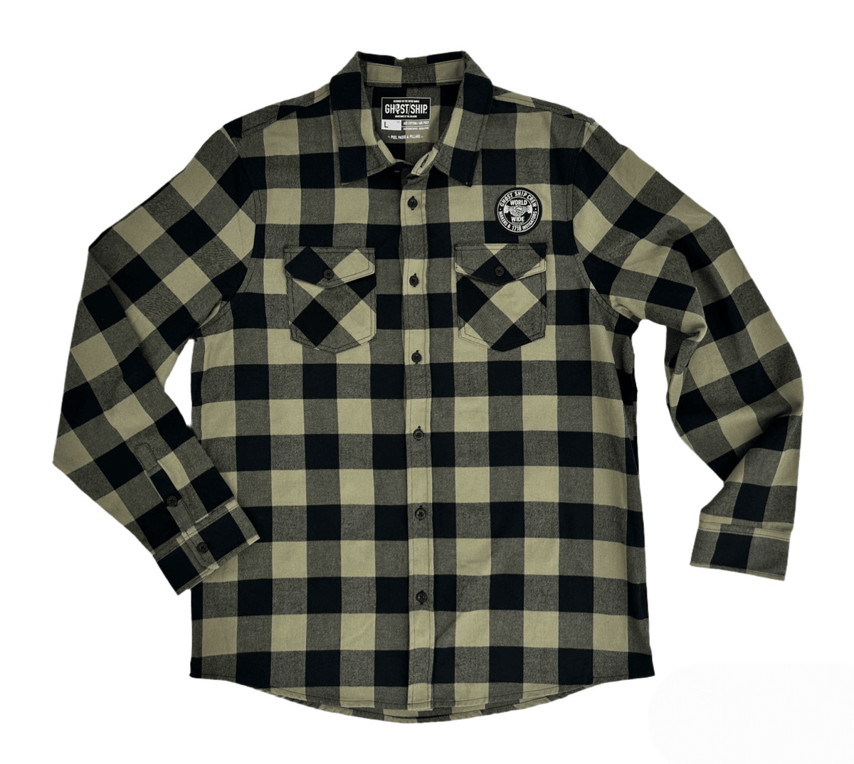 GHOST SHIP Makers & Instigators Flannel | 90's Style Streetwear - Ghost Ship Supply