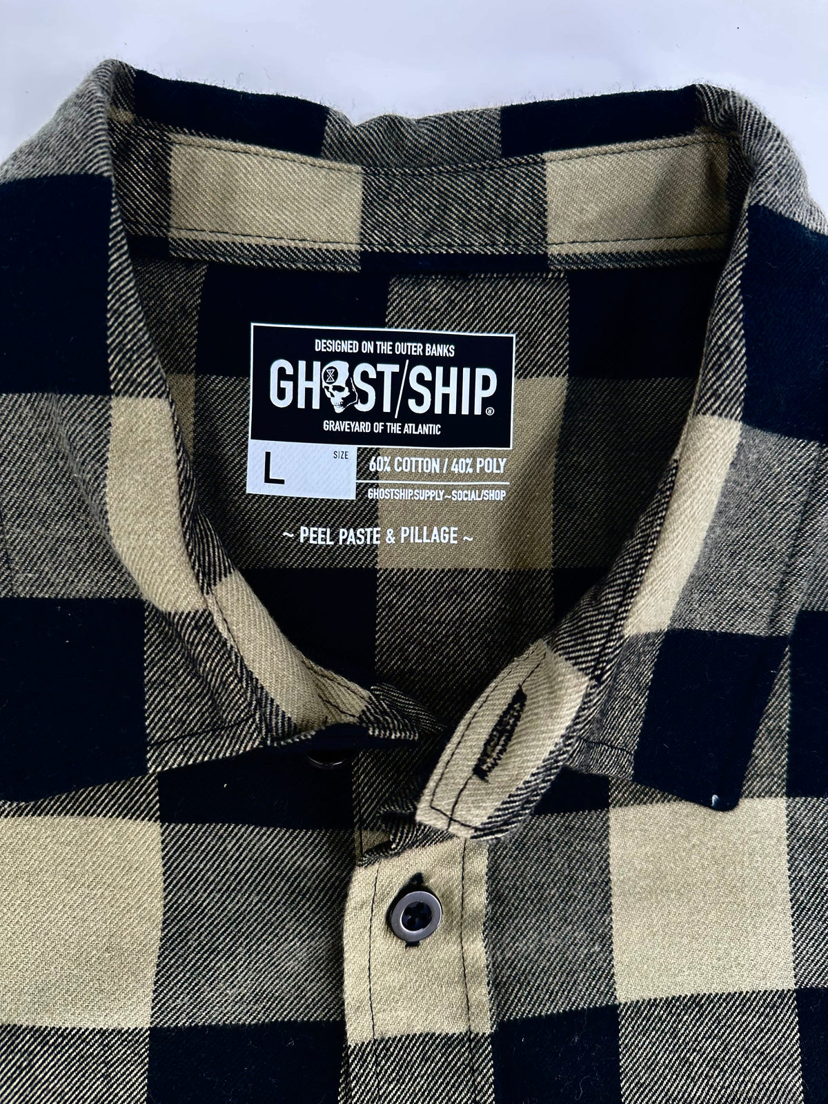 GHOST SHIP Makers & Instigators Flannel | 90's Style Streetwear - Ghost Ship Supply