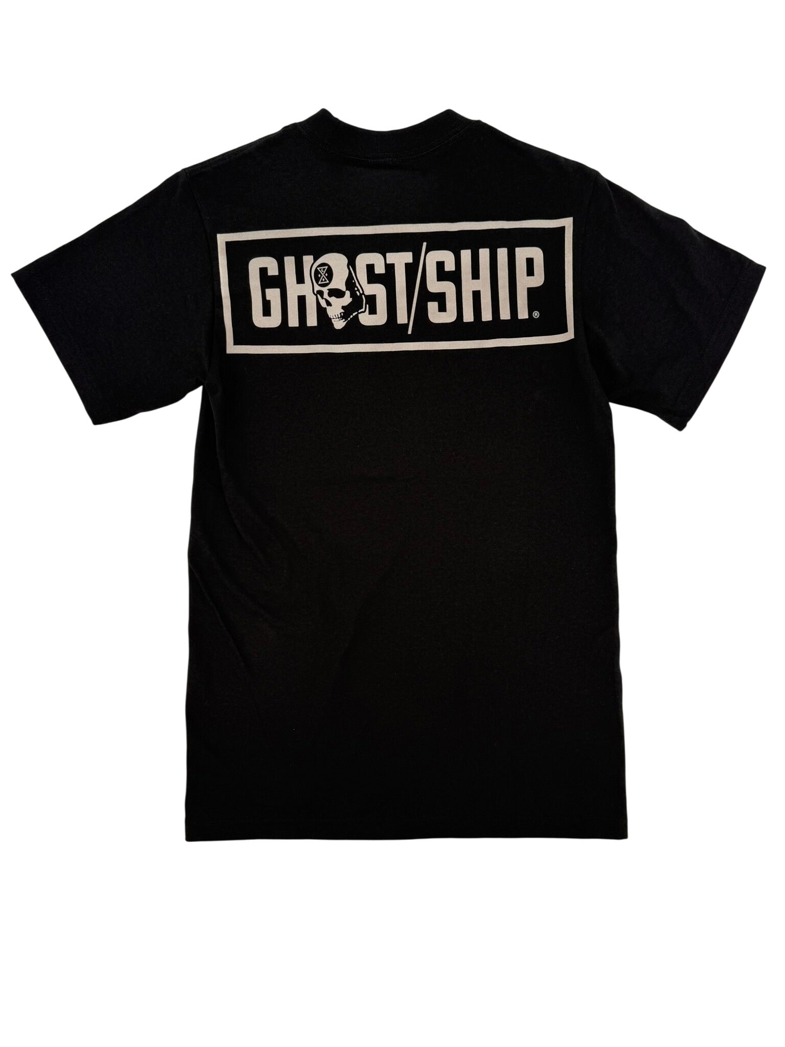 GHOST SHIP Outer Banks Skull Box Logo T-Shirt | Coastal Streetwear - Ghost Ship Supply