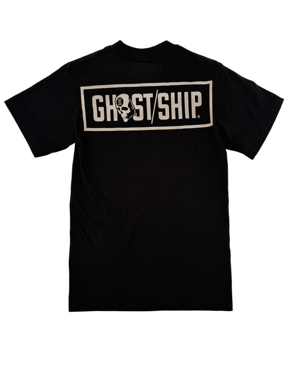 GHOST SHIP Outer Banks Skull Box Logo T-Shirt | Coastal Streetwear - Ghost Ship Supply