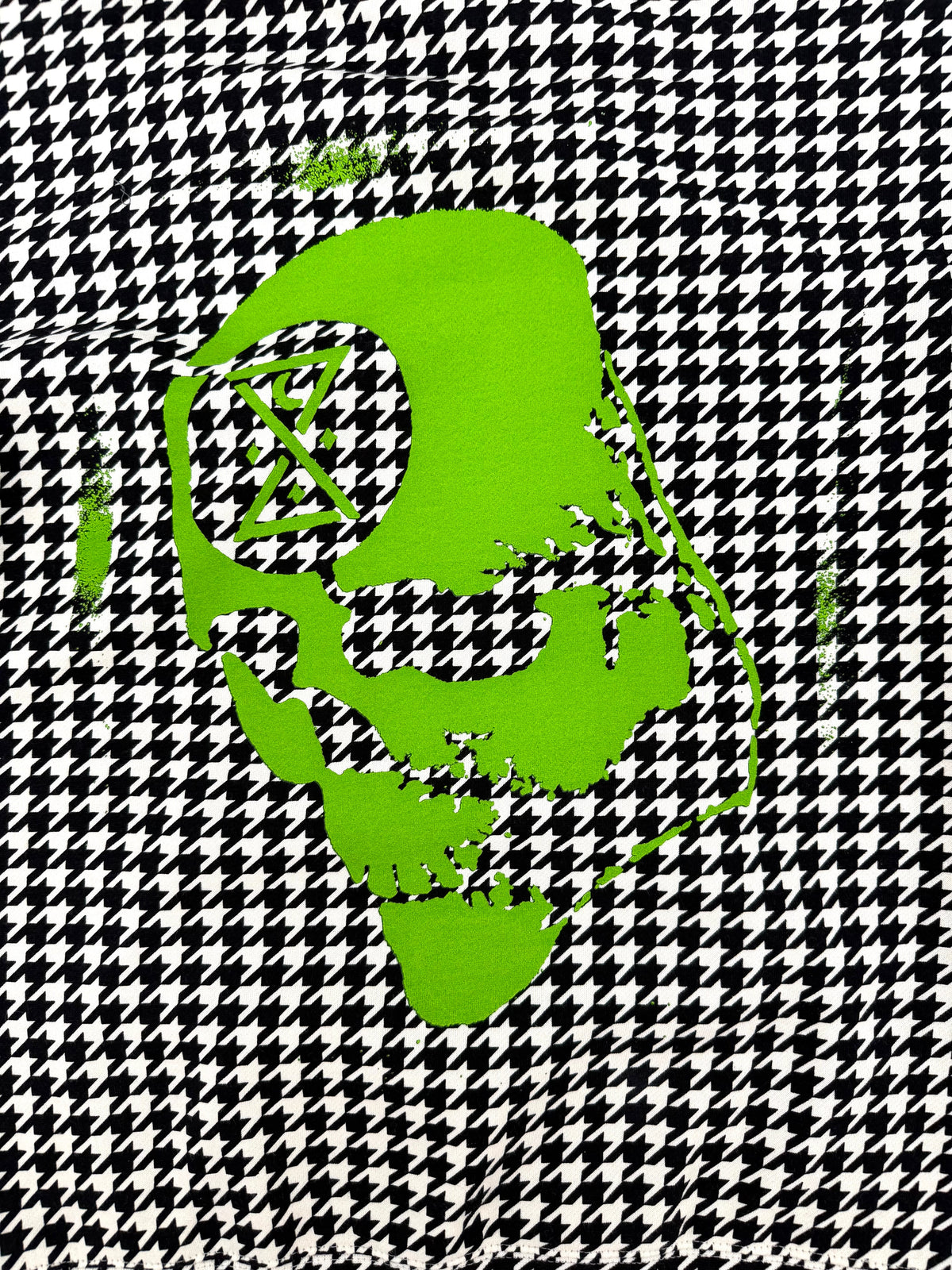 GHOST SHIP Outer Banks Skull Houndstooth Hoodie | Coastal Streetwear - Ghost Ship Supply