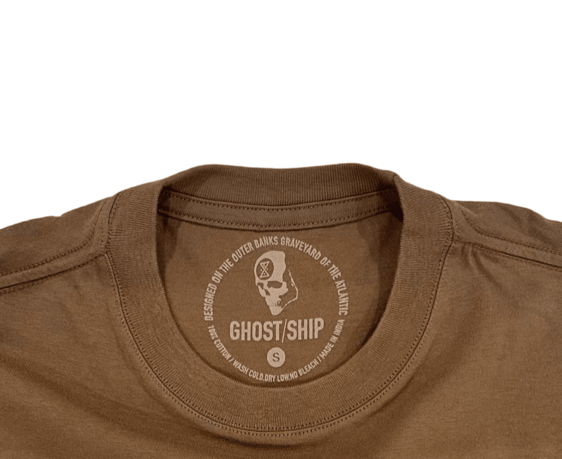 GHOST SHIP Outer Banks Skull T-Shirt Bar Logo | Coastal Skate Apparel - Ghost Ship Supply