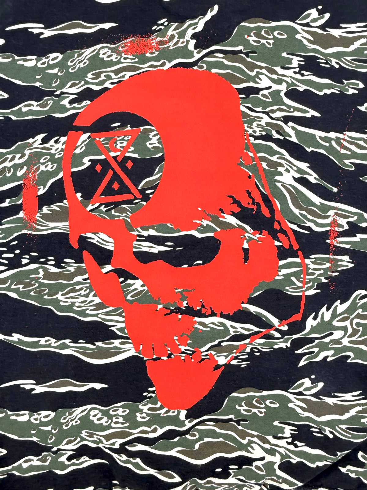 GHOST SHIP Outer Banks Skull Tiger Camo Hoodie | Coastal Streetwear - Ghost Ship Supply