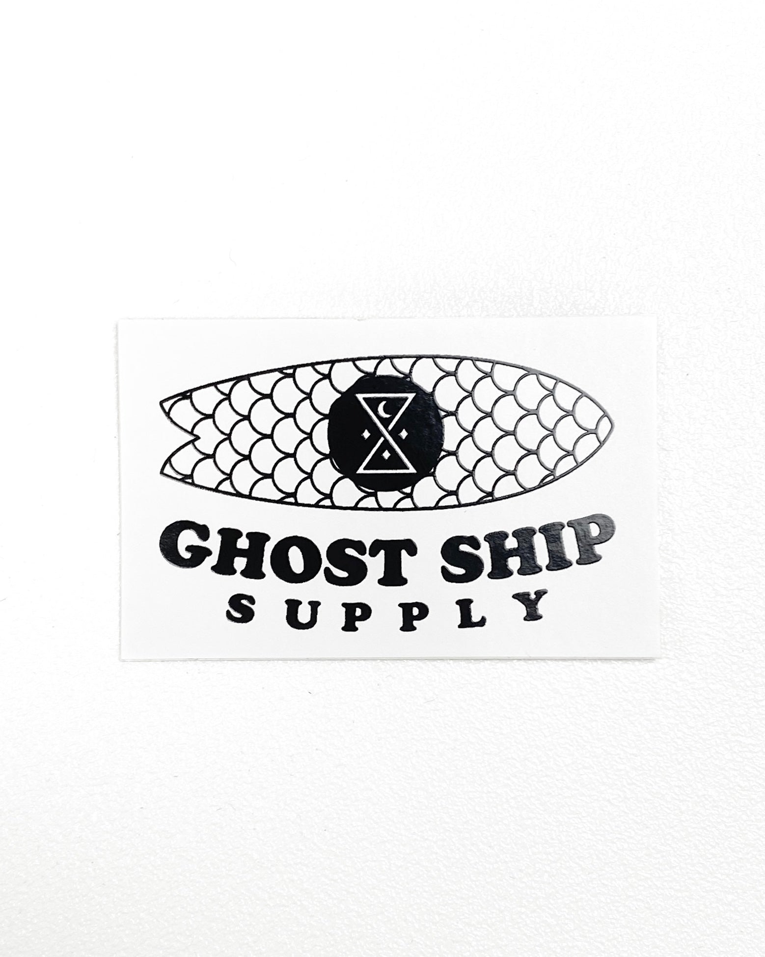 Is That A Fish White Rectangle Sticker - Small - GHOSTSHIP.Supply