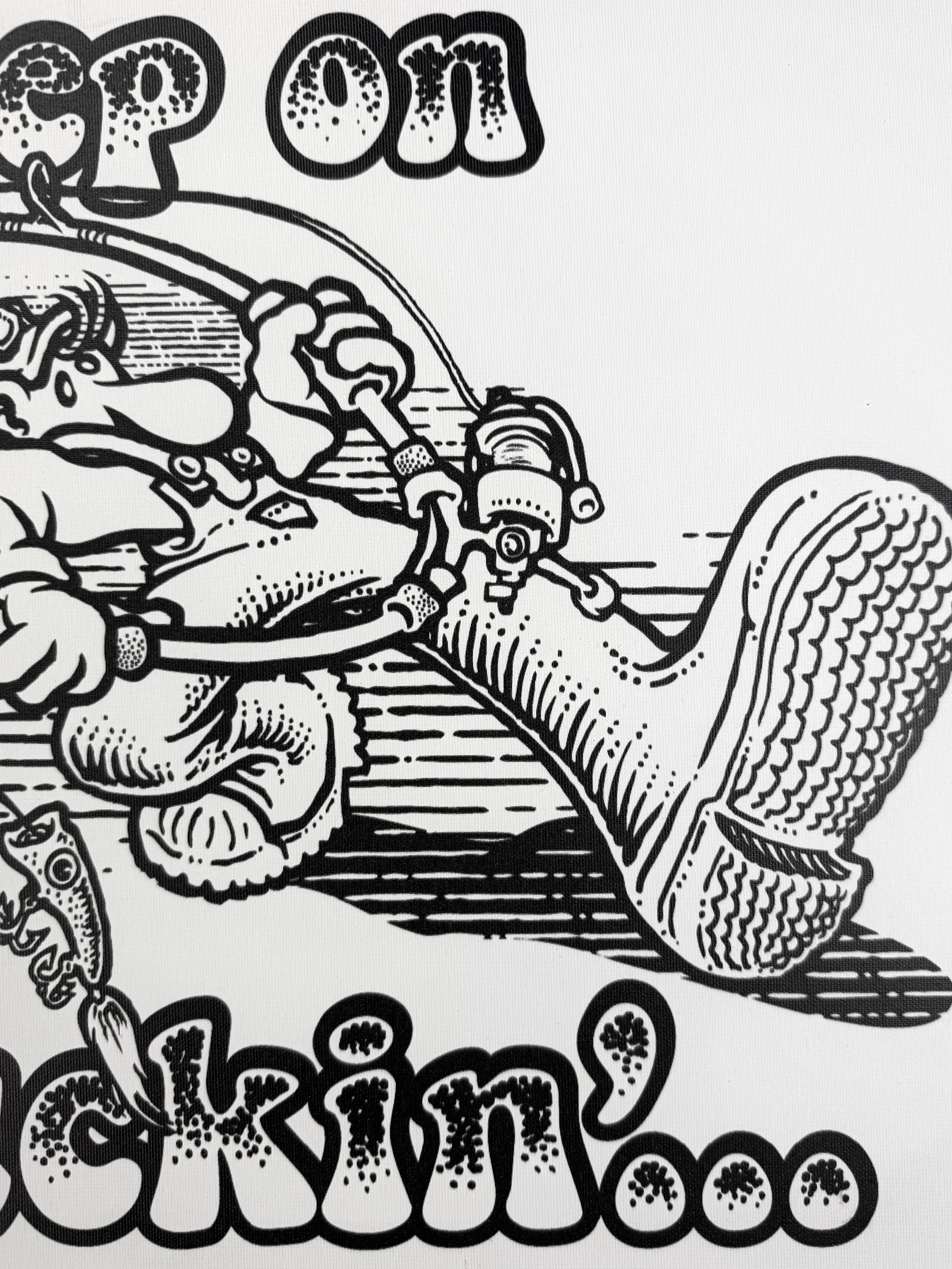 Keep On Huckin' - Art Canvas 20x16 - GHOSTSHIP.Supply