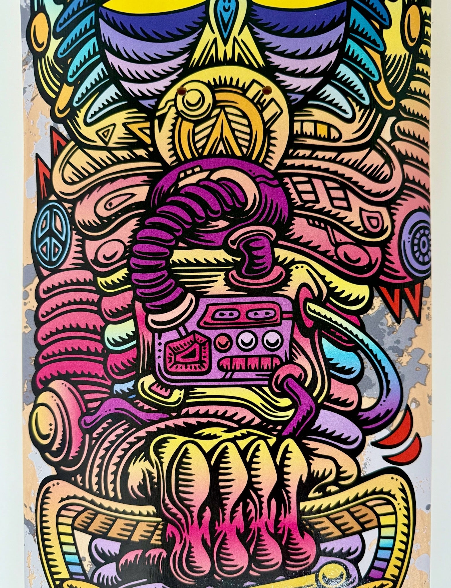 MIKEY WEEKS x CHRIS DYER "PSYCHONAUT" SKATE DECK - GHOSTSHIP.Supply