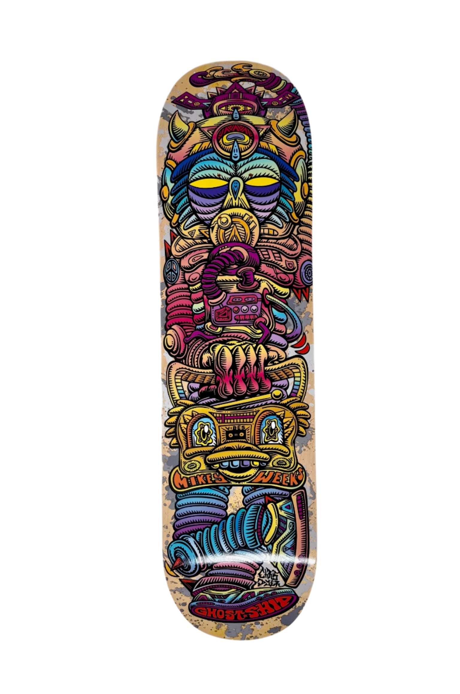 MIKEY WEEKS x CHRIS DYER "PSYCHONAUT" SKATE DECK - GHOSTSHIP.Supply