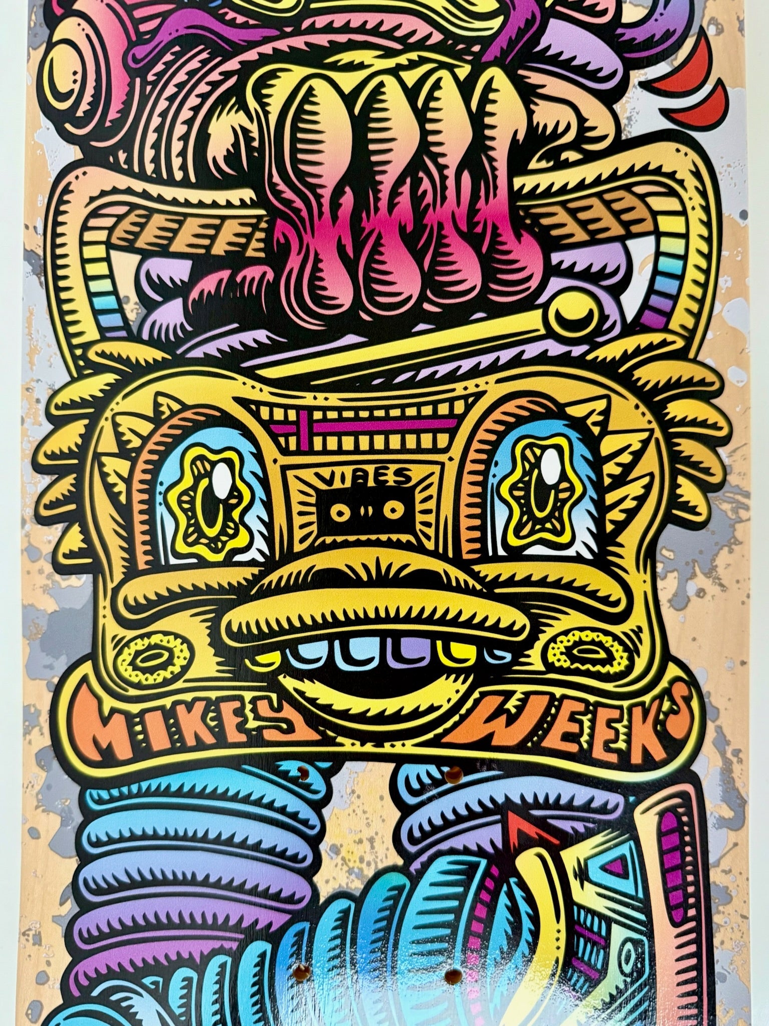 MIKEY WEEKS x CHRIS DYER "PSYCHONAUT" SKATE DECK - GHOSTSHIP.Supply