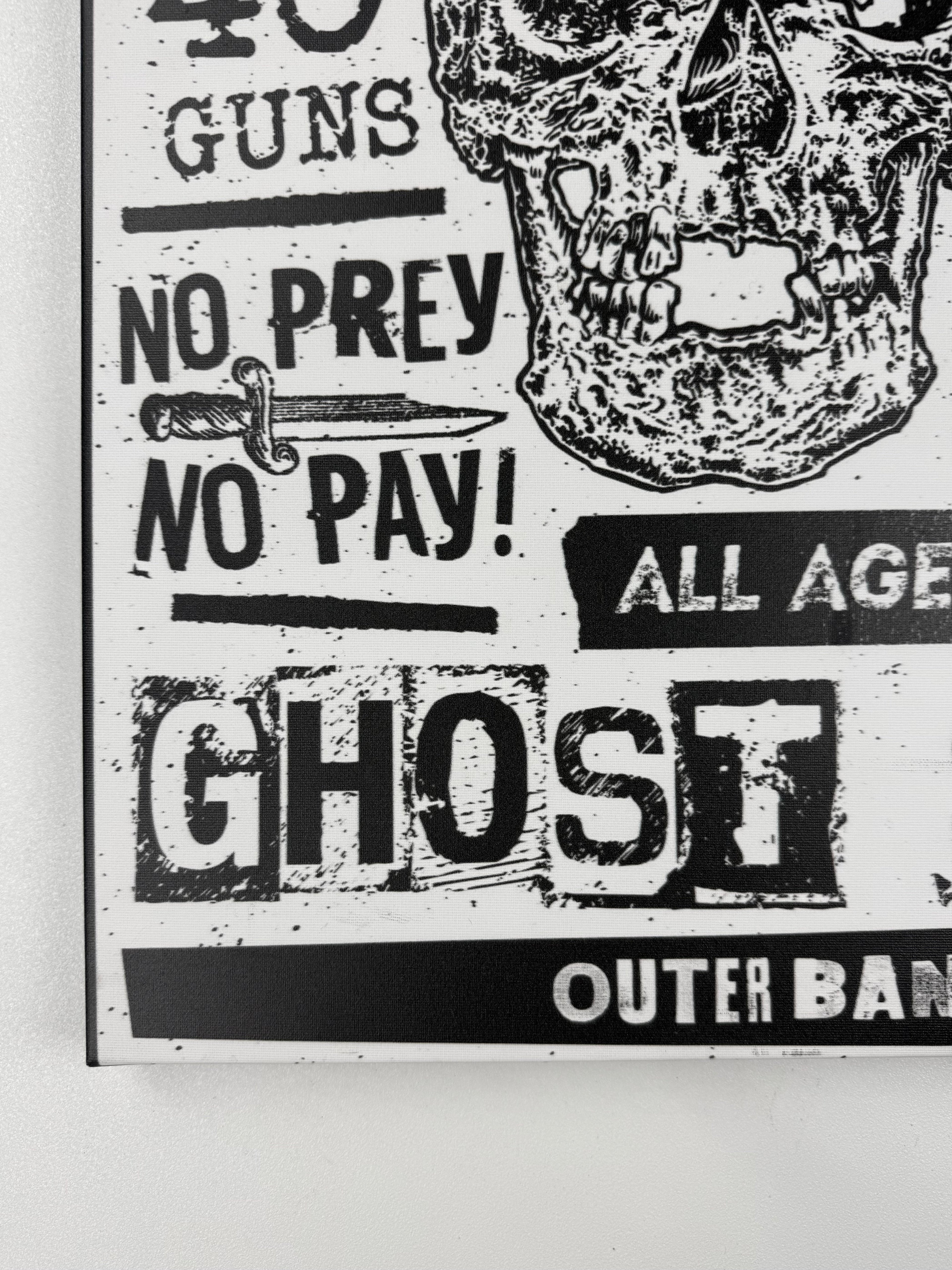 Punk Flyer - Art Canvas 16x20 - GHOSTSHIP.Supply