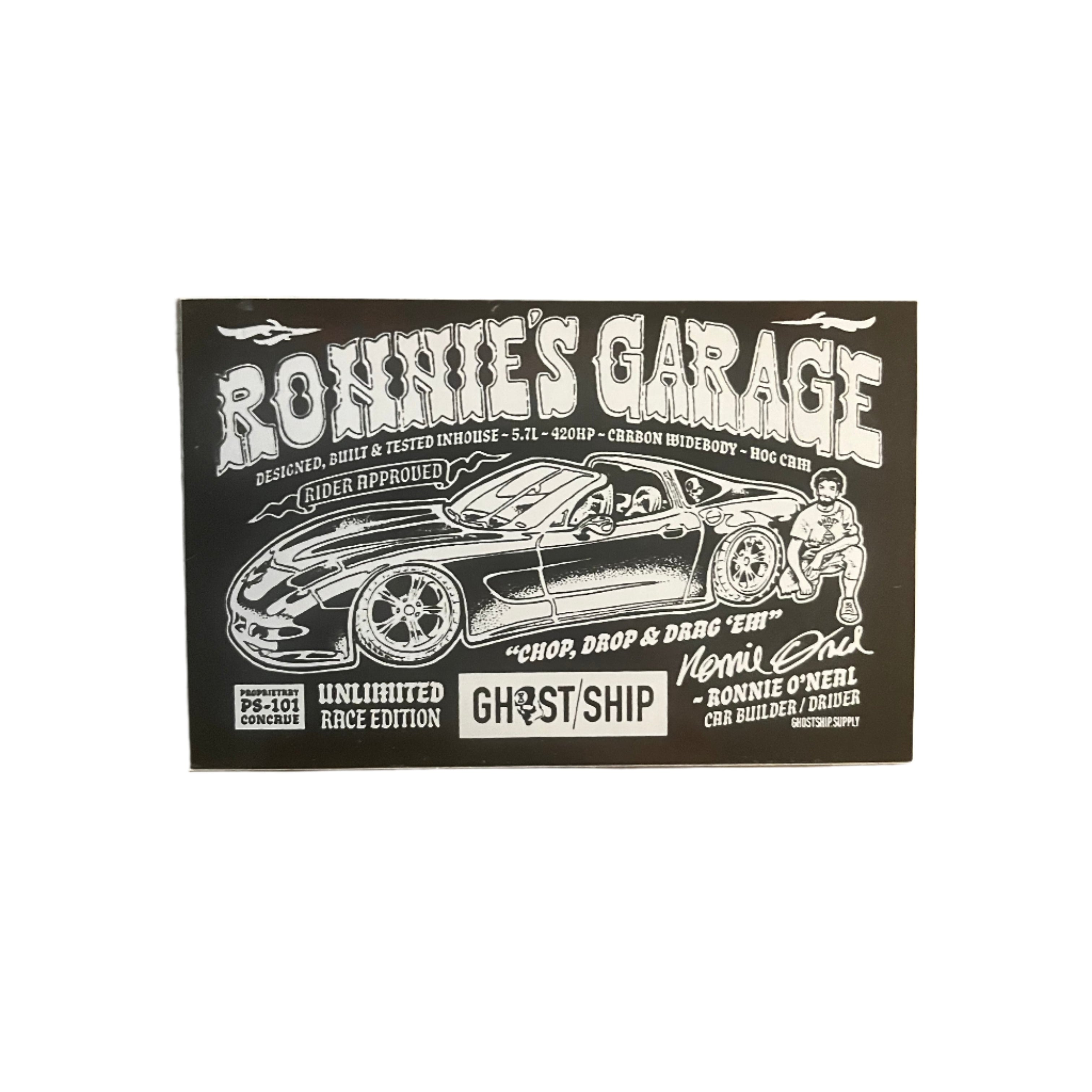 Ronnie's Garage - 2 Colors - GHOSTSHIP.Supply