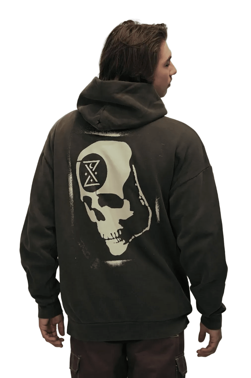 Stencil Skull Heavyweight Hoodie - GHOSTSHIP.Supply