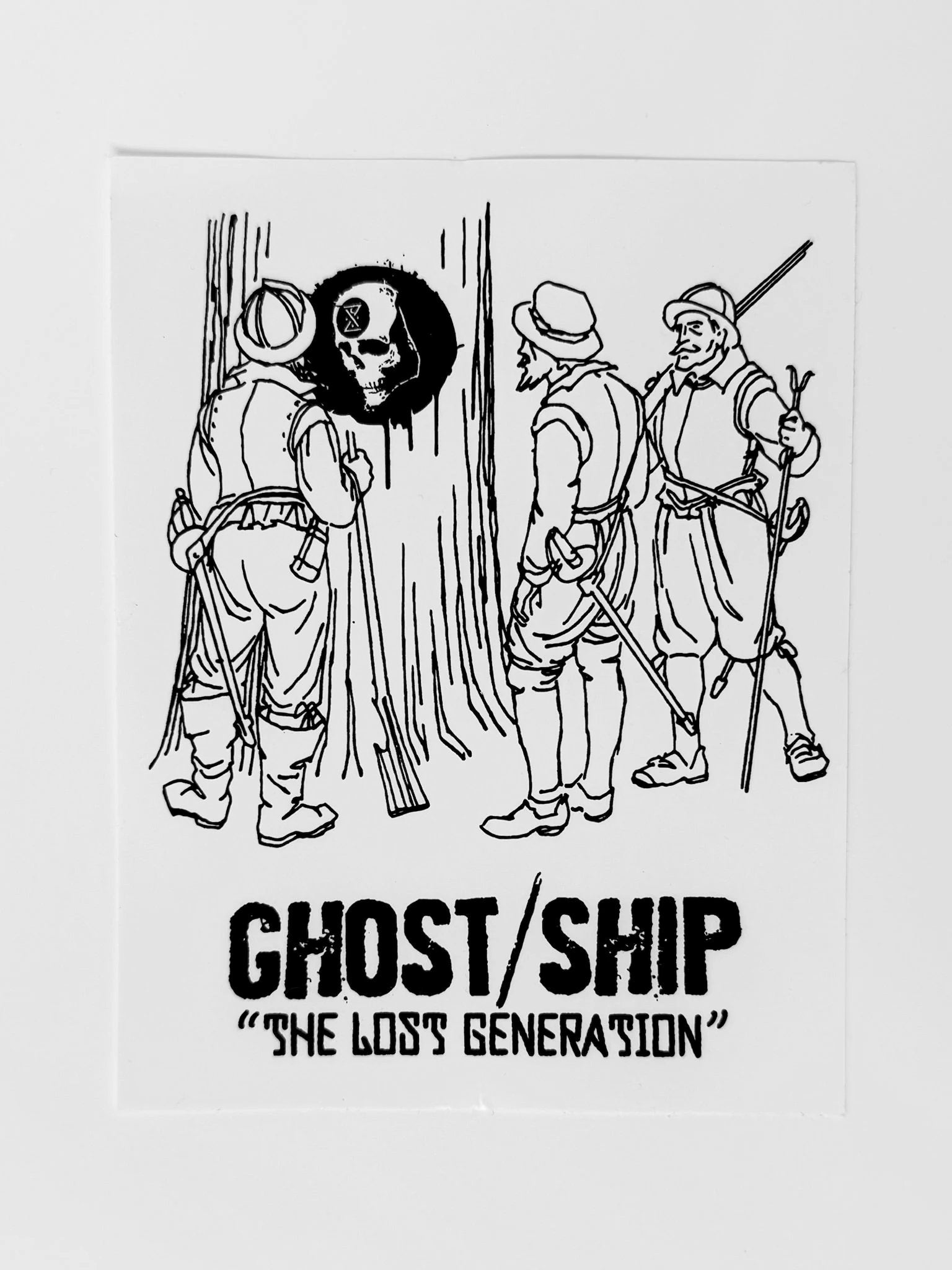 The Lost Generation Stickers - 2 Colors - GHOSTSHIP.Supply